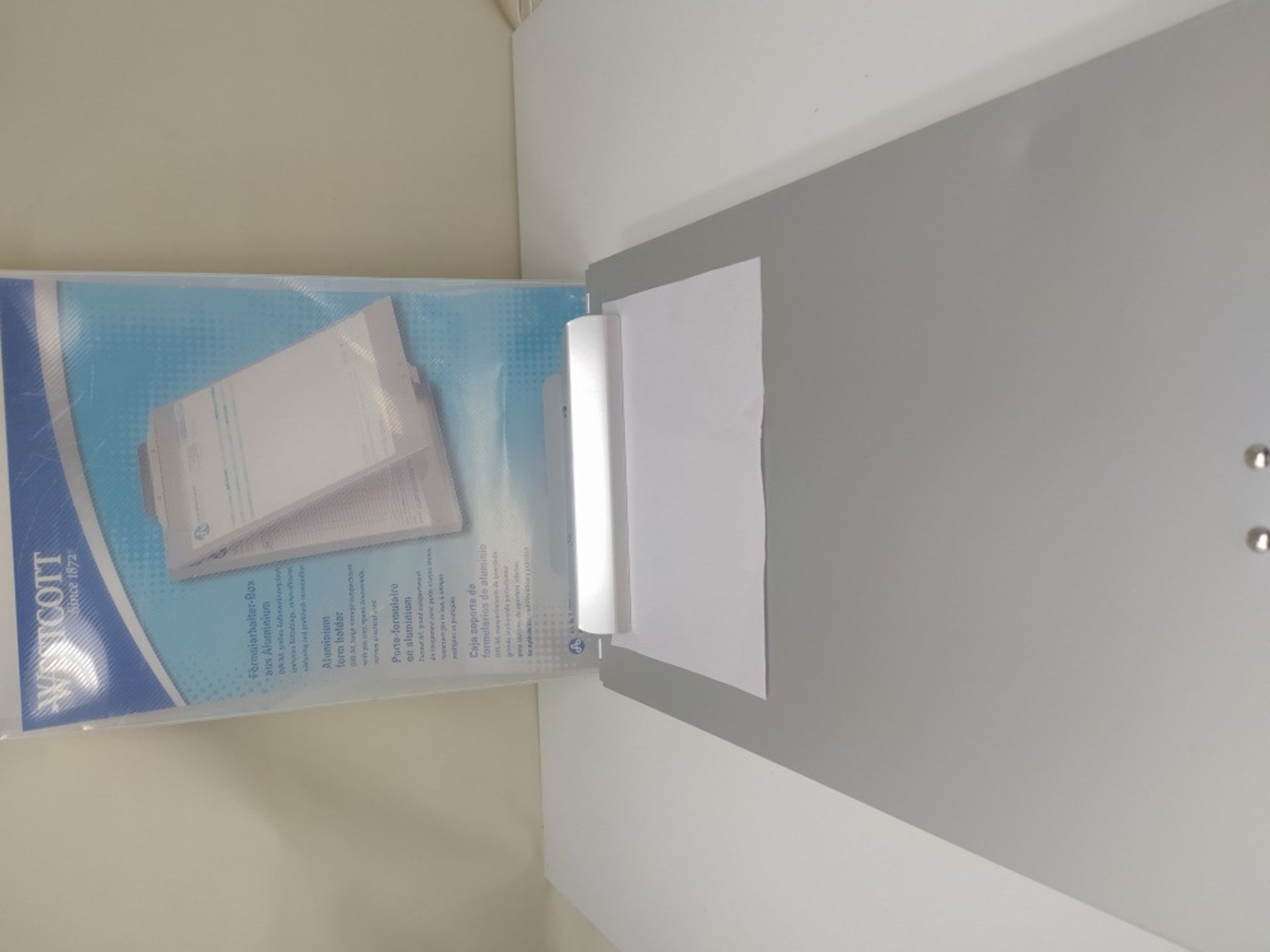 Westcott E-17003 00 Aluminium form holder box, A4, large storage compartment, bottom o - Image 2 of 2