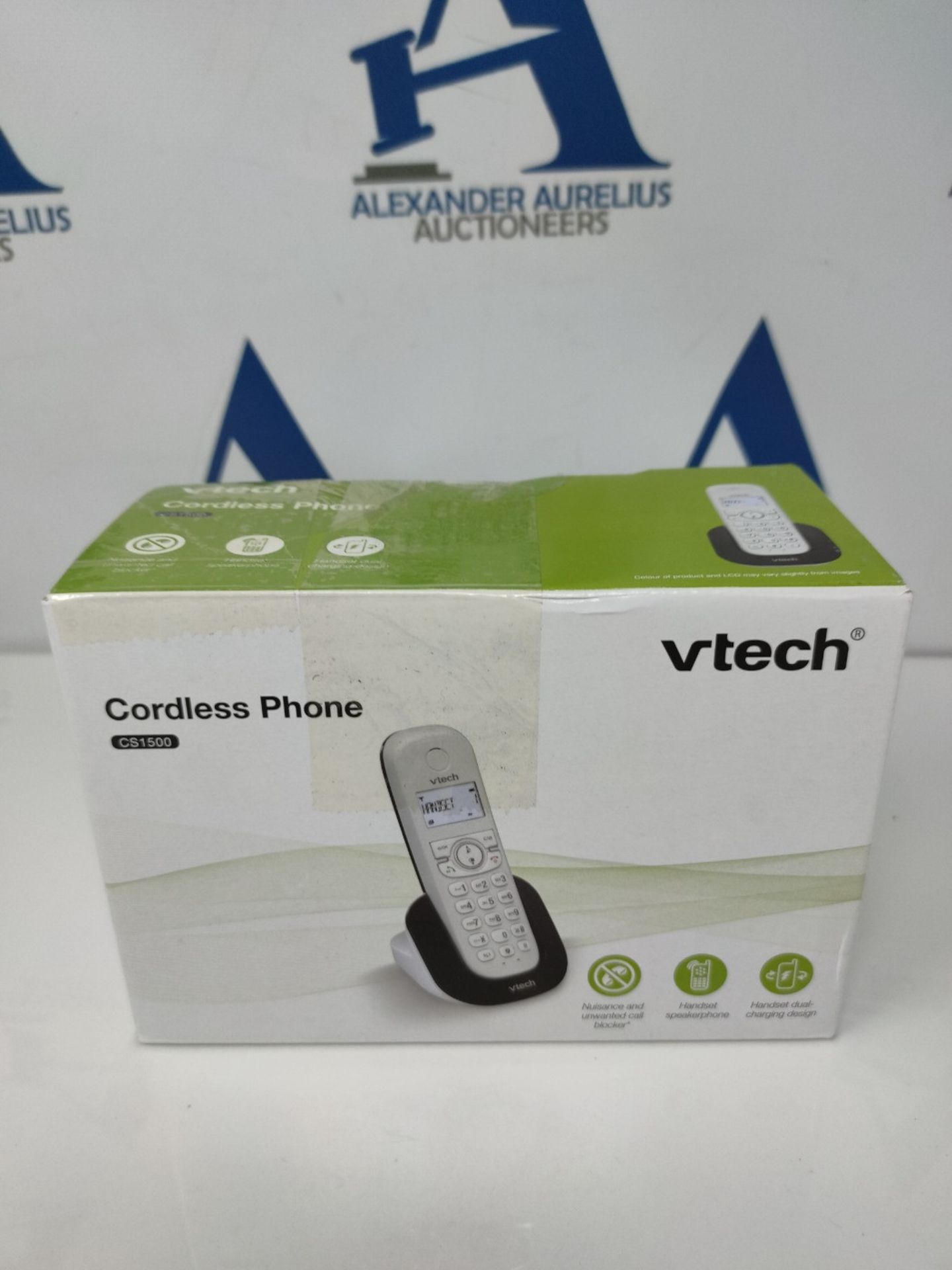 VTech CS1500 Dual-Charging DECT Cordless Phone with Call Block, Caller ID/Call Waiting - Image 2 of 3