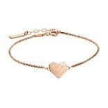 [CRACKED] Liebeskind Berlin Damen Armband Herz Edelstahl Silber 20 cm (roségold)