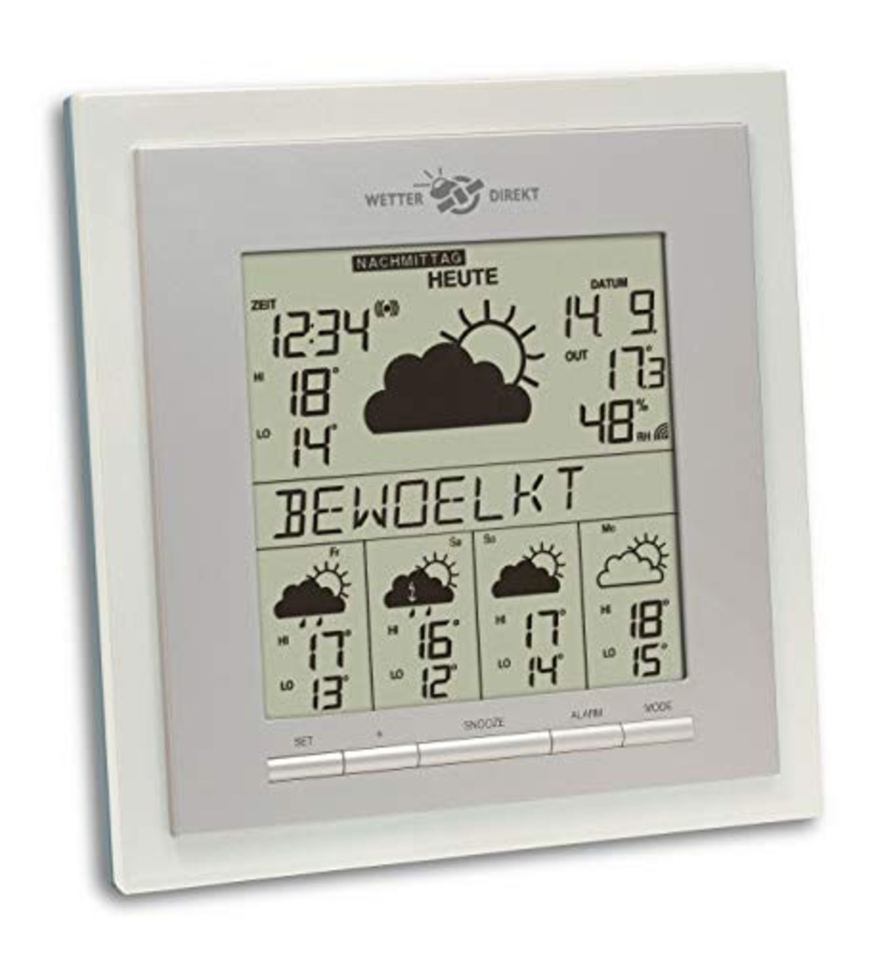 RRP £55.00 [CRACKED] TFA Dostmann TFA Satellite Base 35,5017 EOS Info Wireless Weather Station W