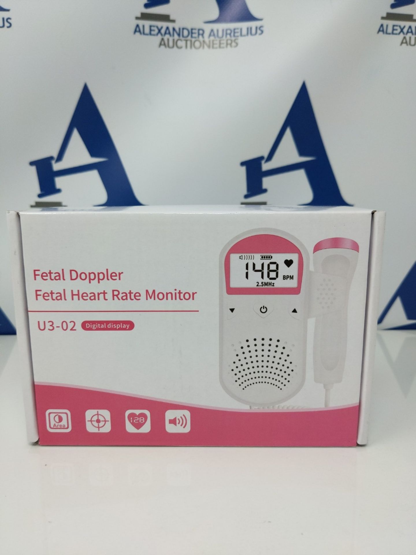 RRP £52.00 Handheld Fetal Doppler, Baby Heartbeat Monitor Pregcy for New Mom - Image 2 of 3