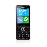 RRP £67.00 Brondi Energy 4G 7.62 cm (3 inches), 113 g, Black, Red, Starter Phone (Bar, Dual SIM,