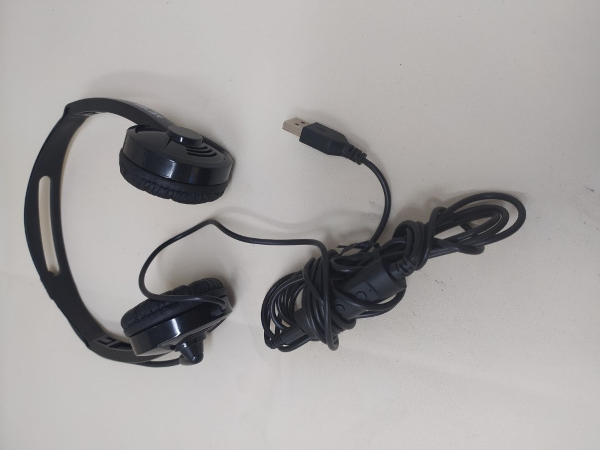 USB Headset with Microphone Noise Cancelling & Audio Controls, Stereo PC Headphone for - Image 2 of 2