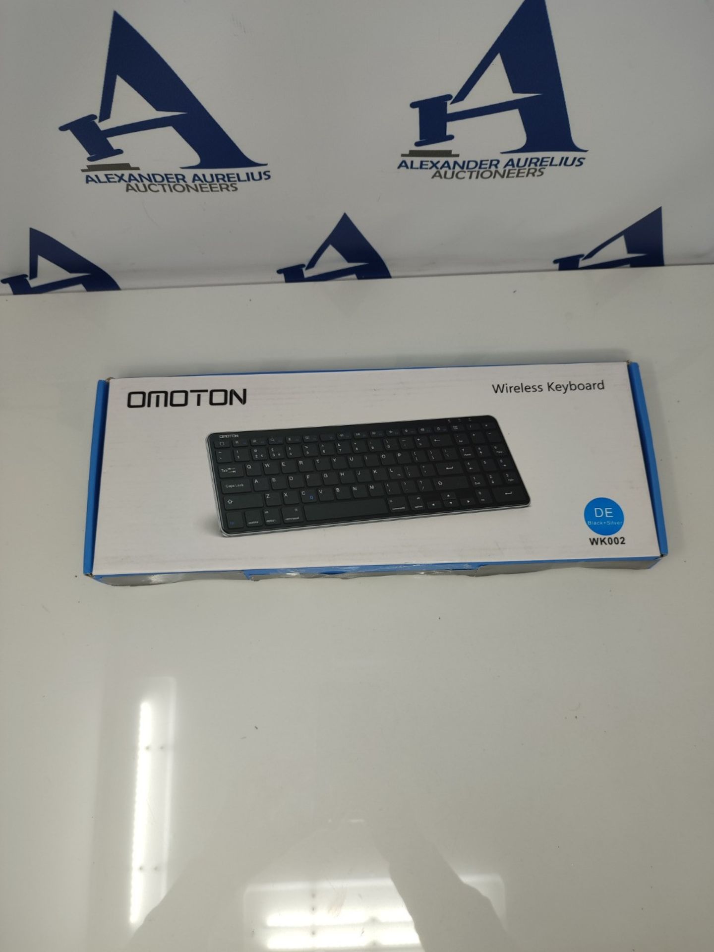 OMOTON 2.4G Tastatur Kabellos mit Ziffernblock, deutsches Layout kompatibel mit Window - Bild 2 aus 3