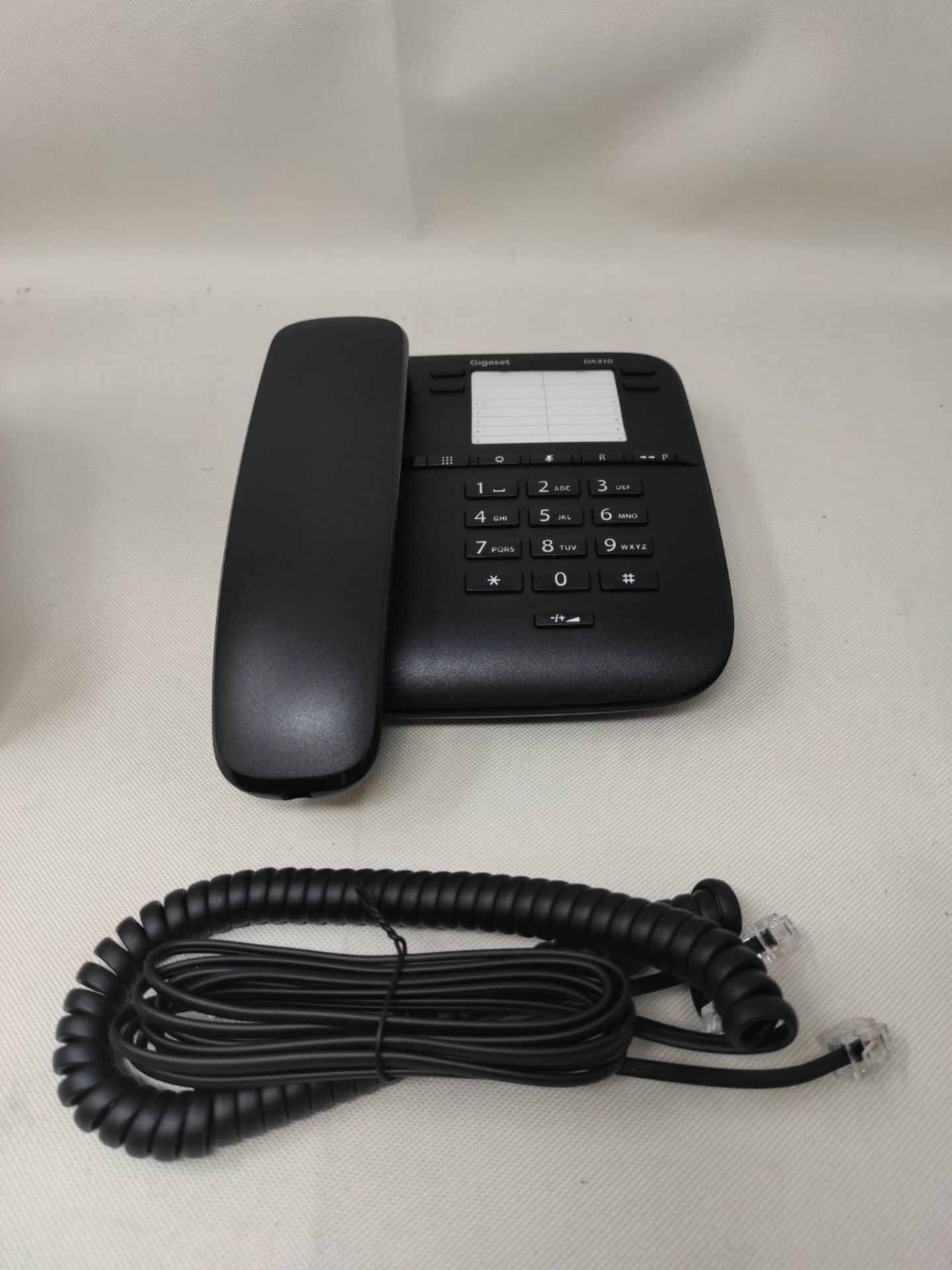 Siemens Gigaset pho. da310 black desk telephone wire to wire - Image 3 of 3