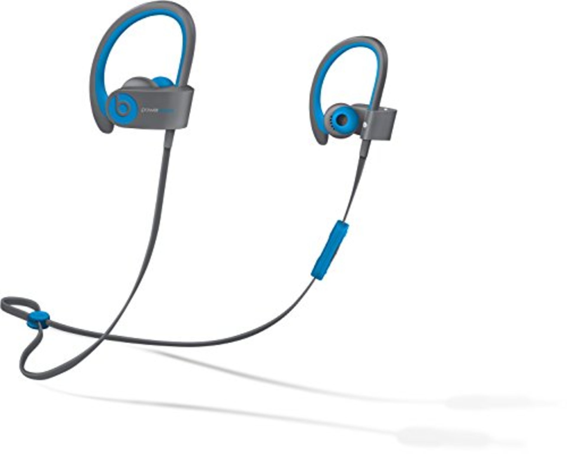 RRP £140.00 Beats Powerbeats2 Wireless In Ear Headphones Active Collection - Blue/Grey