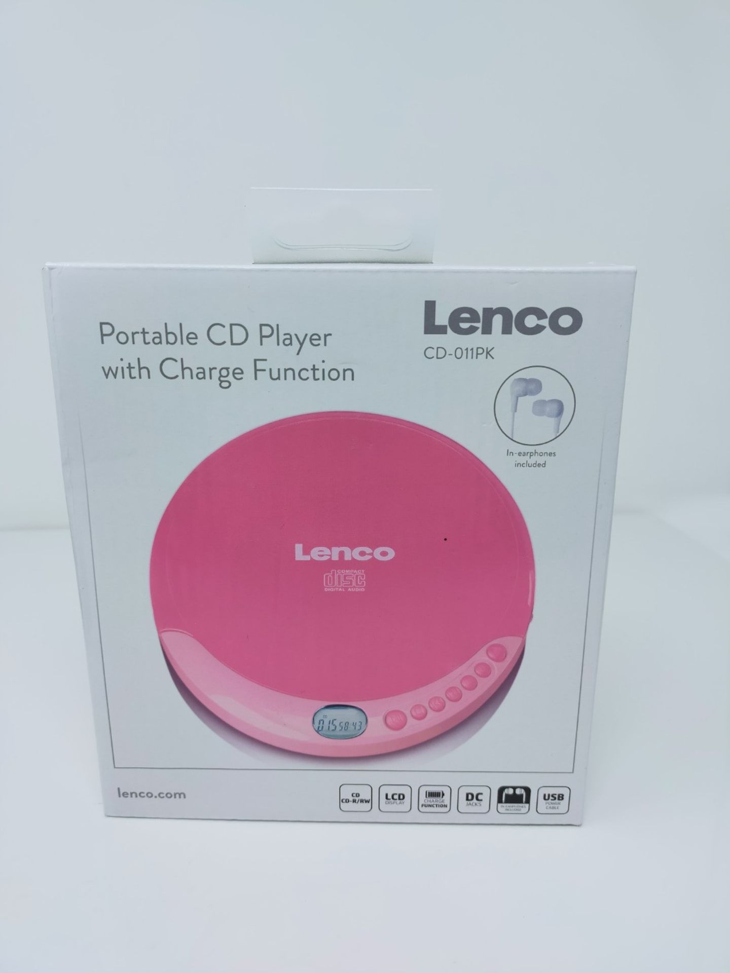 Lenco CD-011 Portable CD Player/Walkman/Diskman/CD Walkman - Image 2 of 3