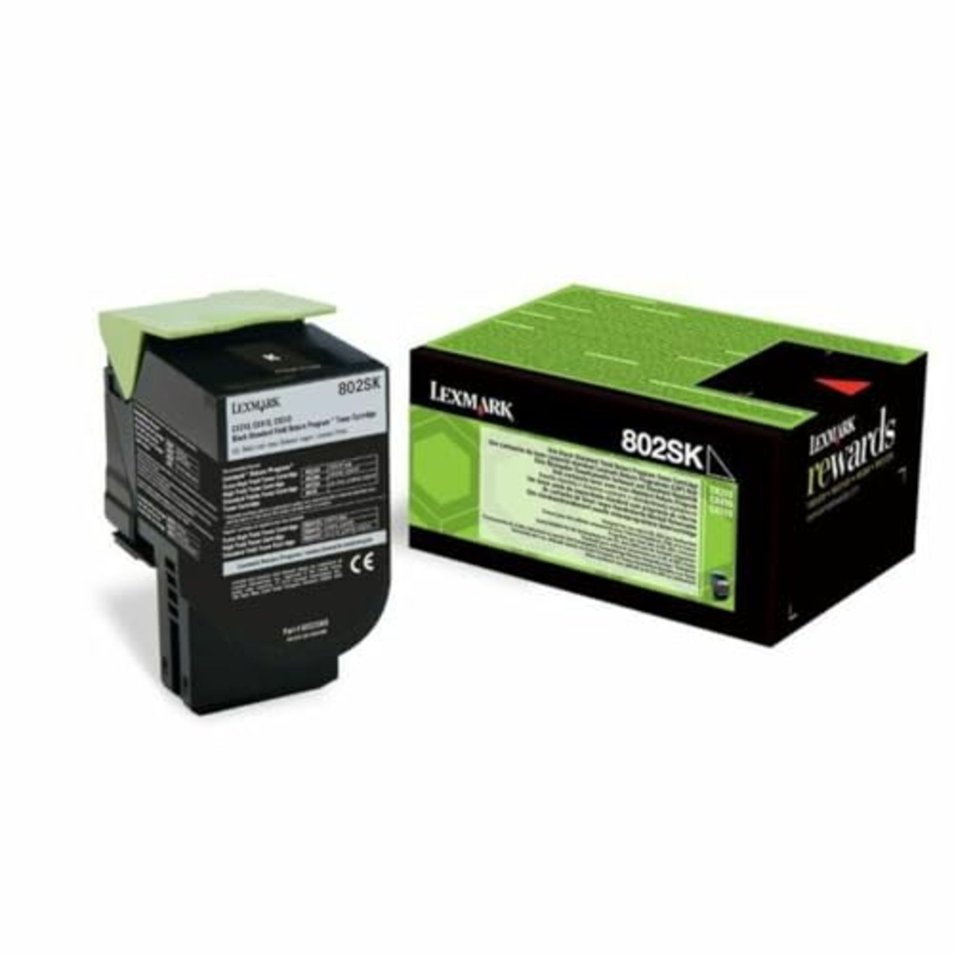 RRP £60.00 Lexmark 802SK Standard Capacity Toner Cartridge - Black