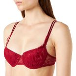 Passionata Women's Gloria Balconette, Red (Grenat Bordeaux 30), 34DD (Size: 75E)