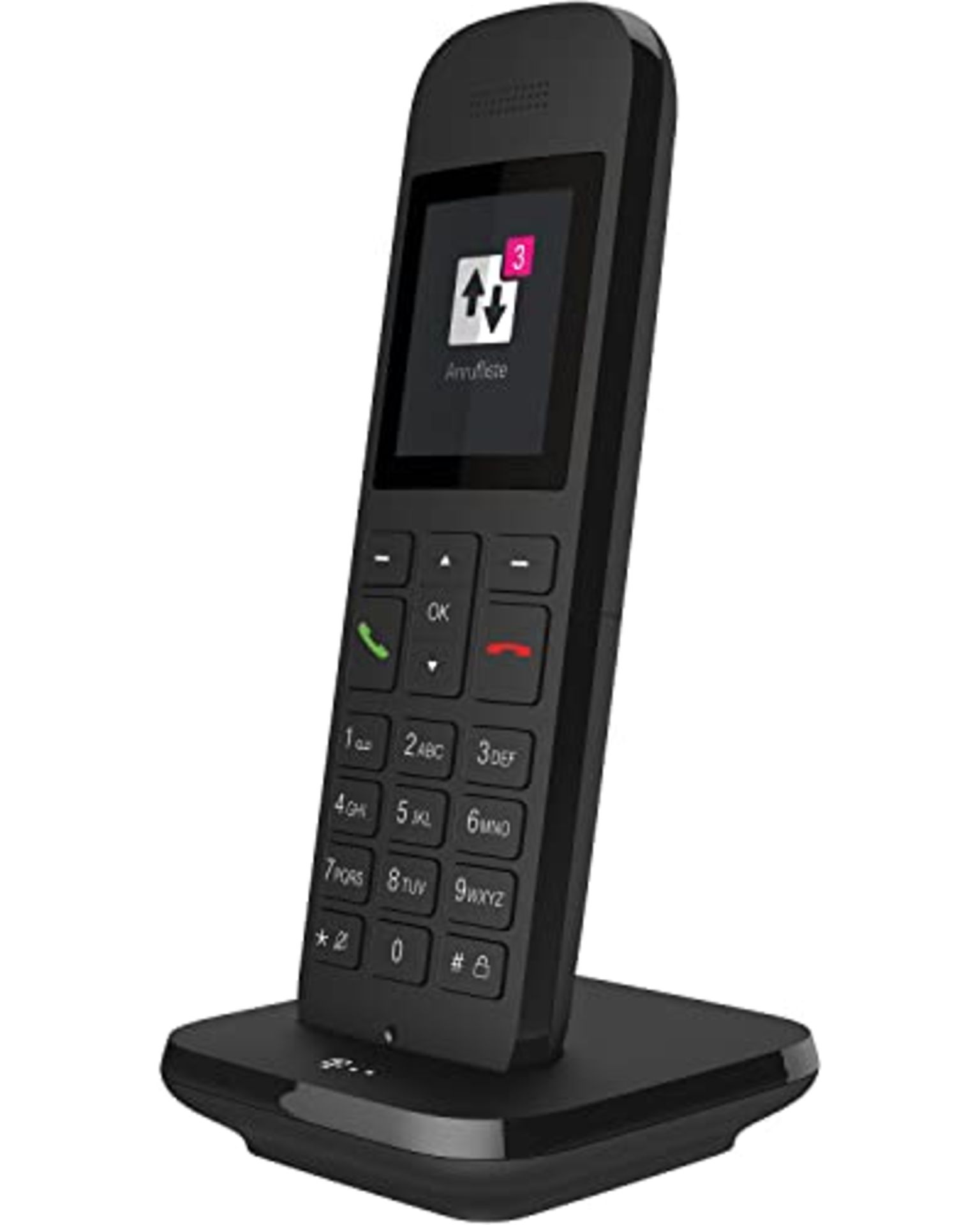 Telekom Speedphone 12 landline phone in black cordless | For use on current routers wi