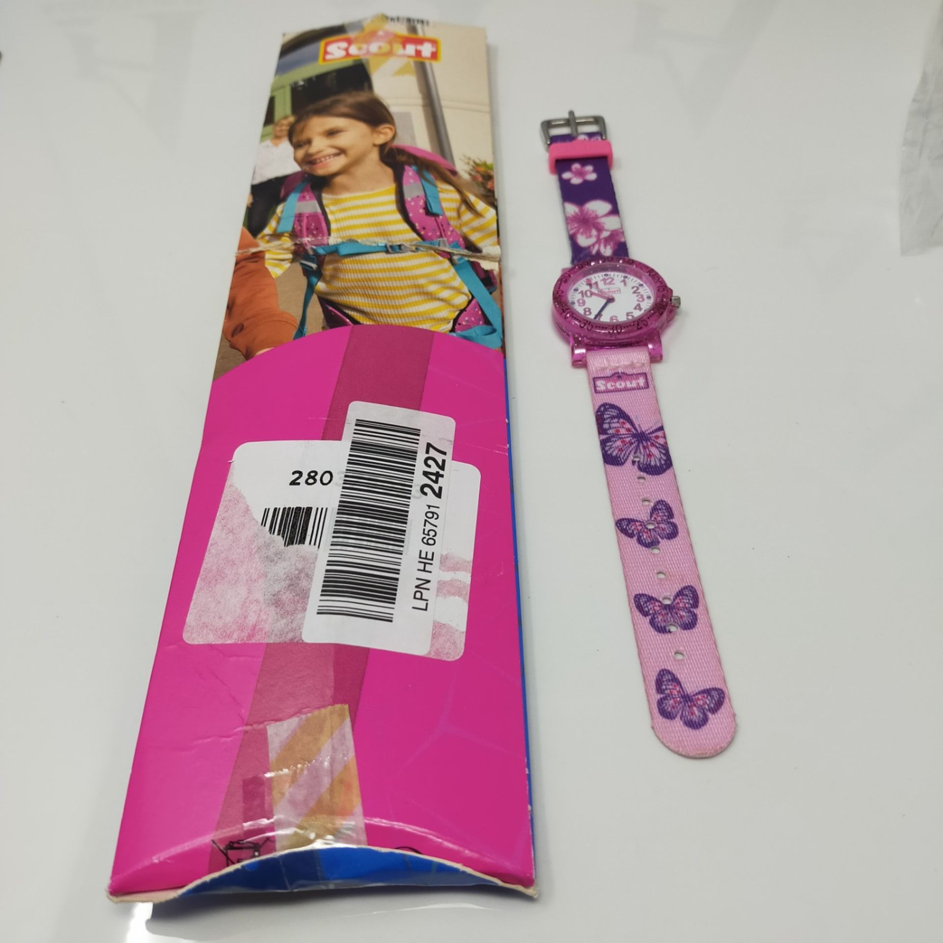 SCOUT Girls Analogue Quartz Watch with Textile Strap 280375013 - Image 2 of 3