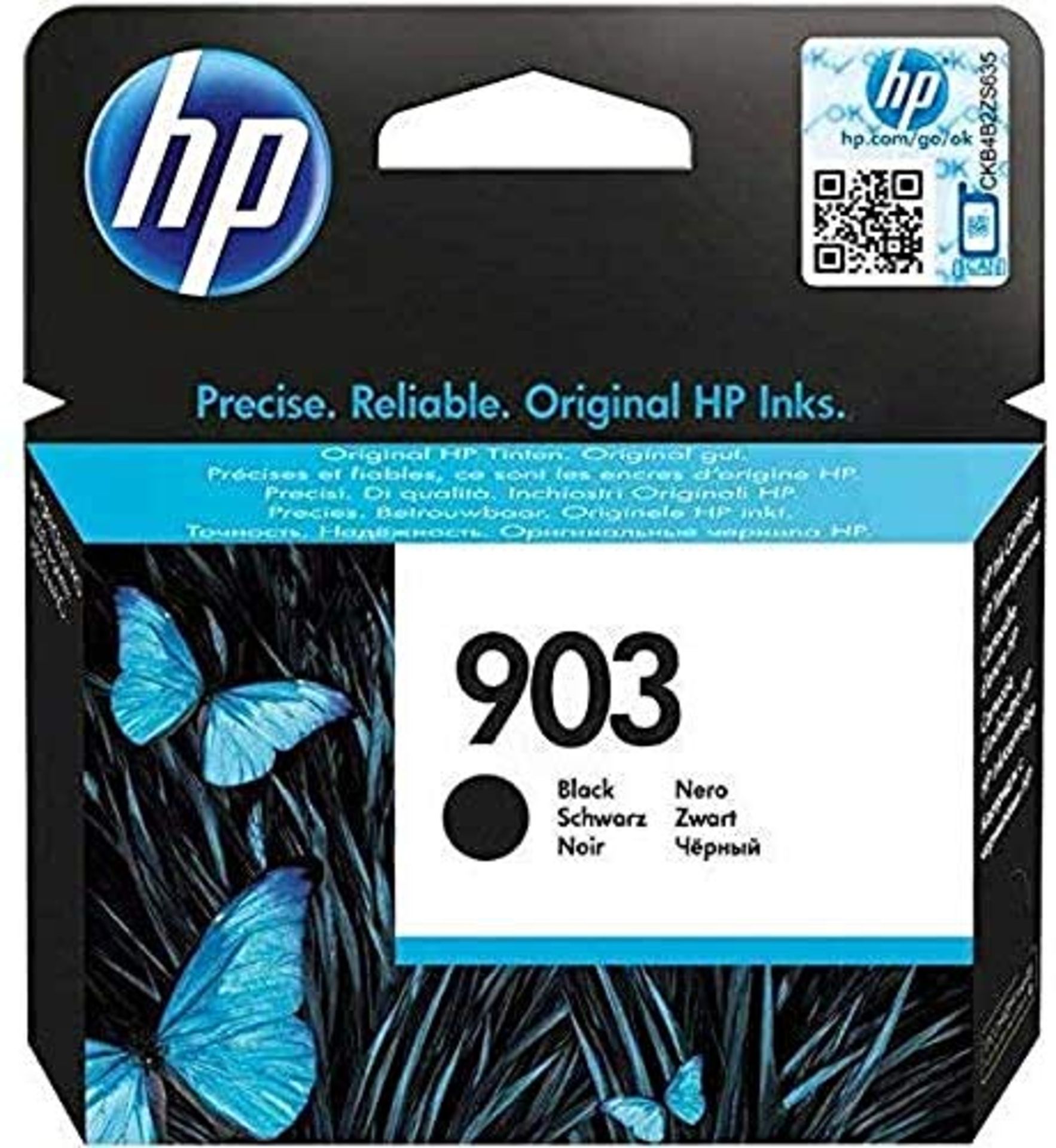 HP T6L99AE 903 Original Ink Cartridge, Black, Pack of 1