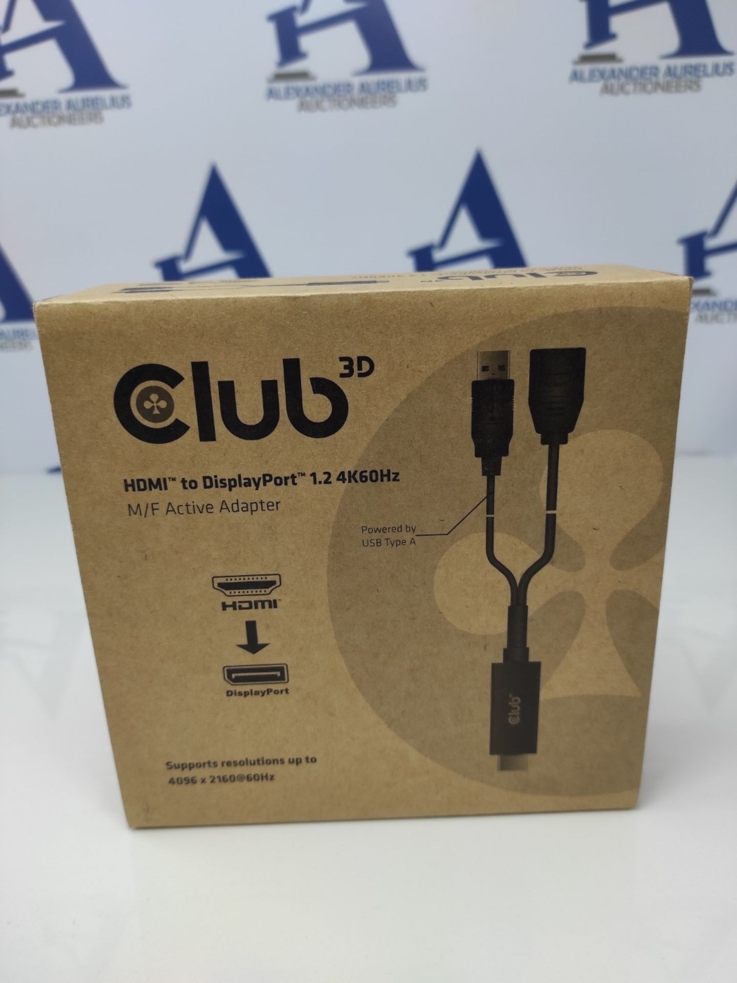 Club3D CAC-1331 - HDMI to DisplayPort 1.2 4K60Hz M/F Active Adapter - Image 2 of 3