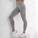 BRAND NEW Women Yoga Pants Solid Breathable Spotted Yoga Leggings High Waist Seamless