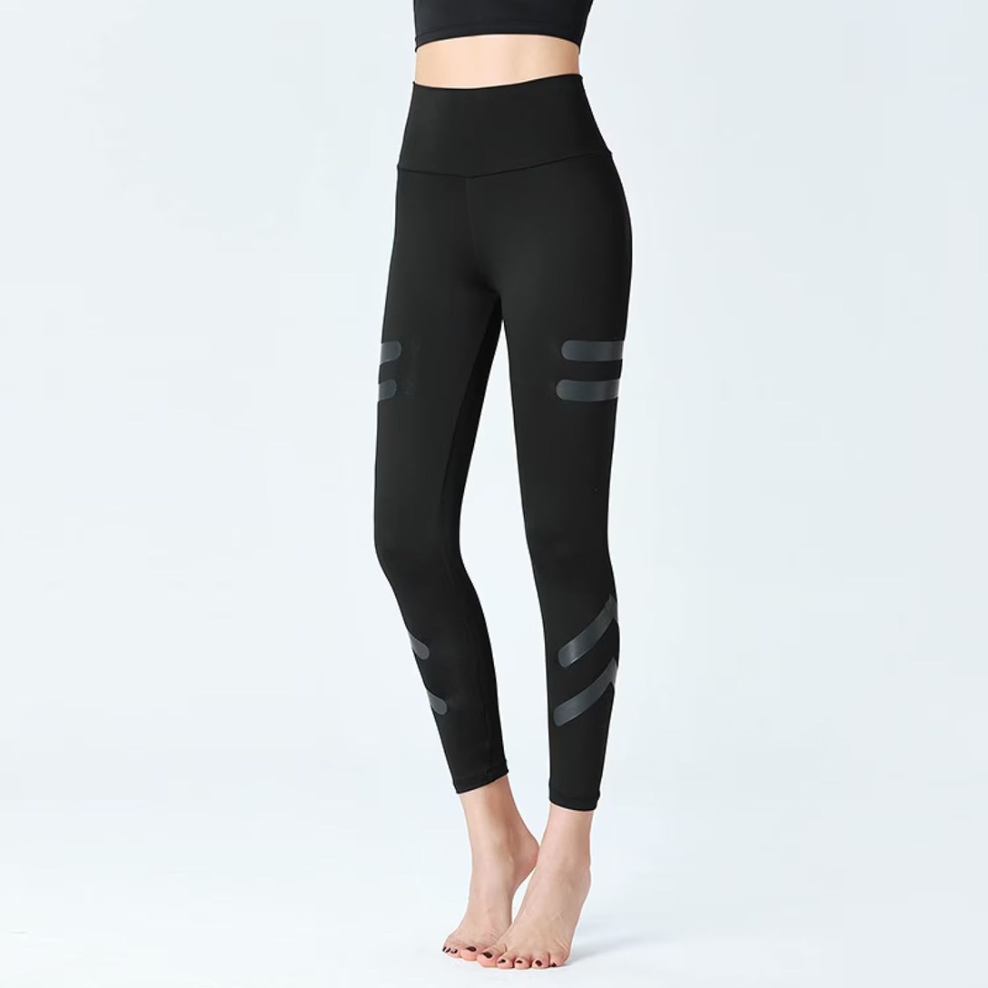 BRAND NEW Women's Black Yoga Pants High Waist Leggings Hip Lifting Casual Quick-drying - Bild 2 aus 2