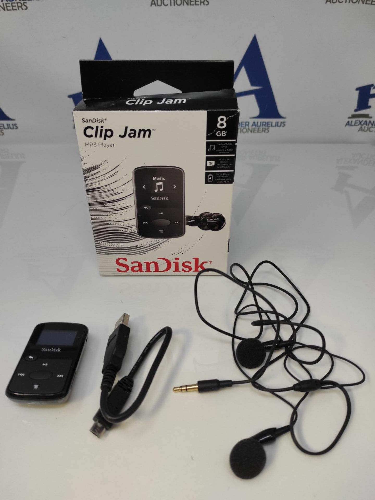 SanDisk Clip Jam 8GB MP3 Player - Black - Image 2 of 2