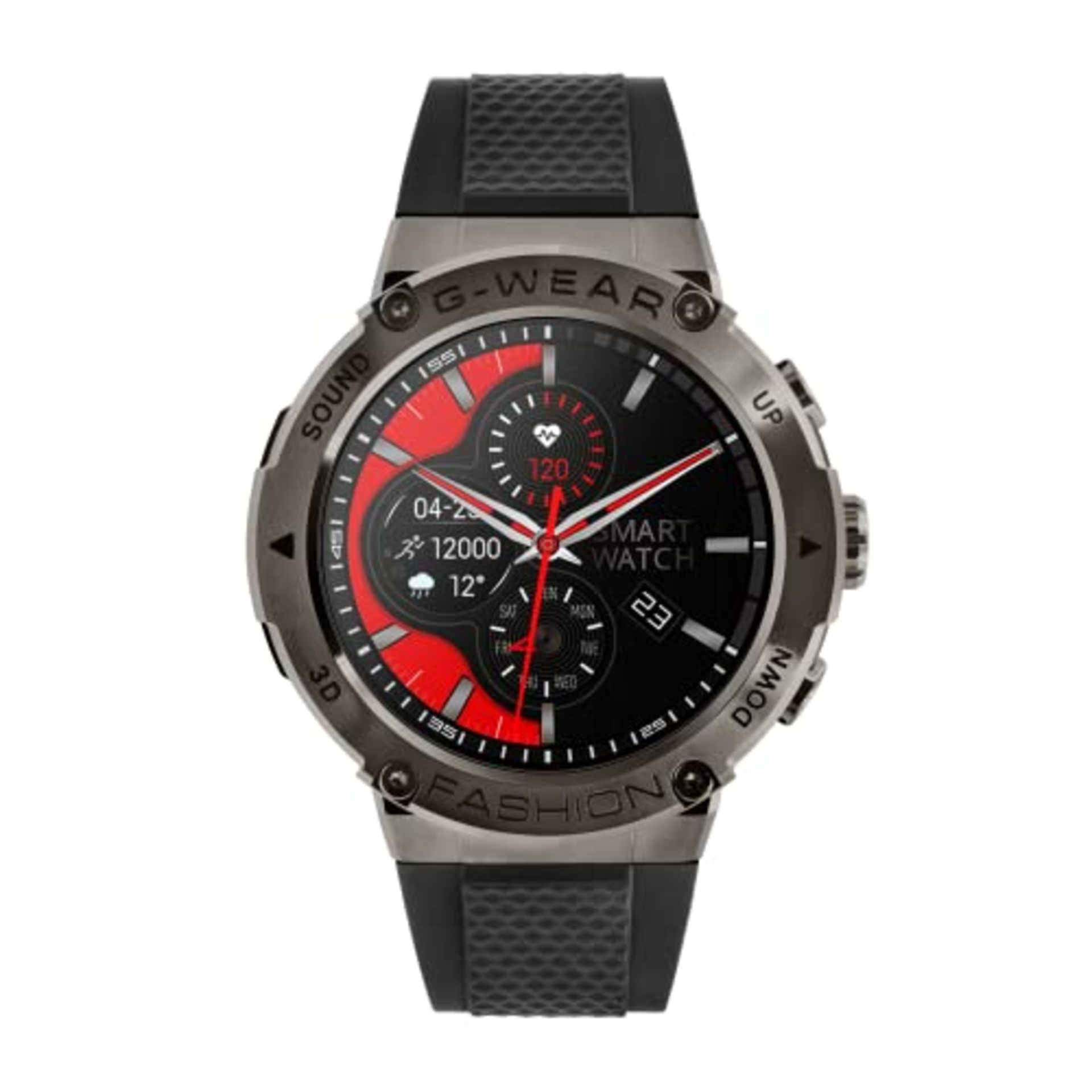 RRP £70.00 WATCHMARK G-WEAR CZ, Smartwatch in black silicone.