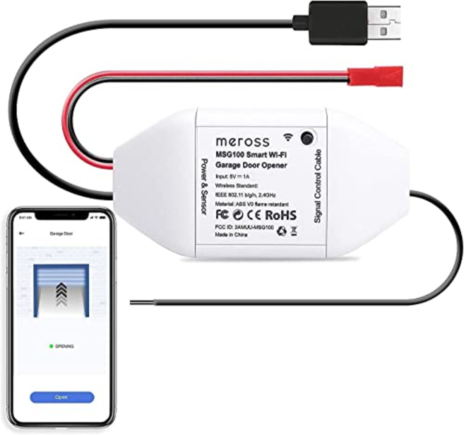 [NEW] Meross WiFi Garage Door Opener, Smart Intelligent Gate Opener, Remote Control AP