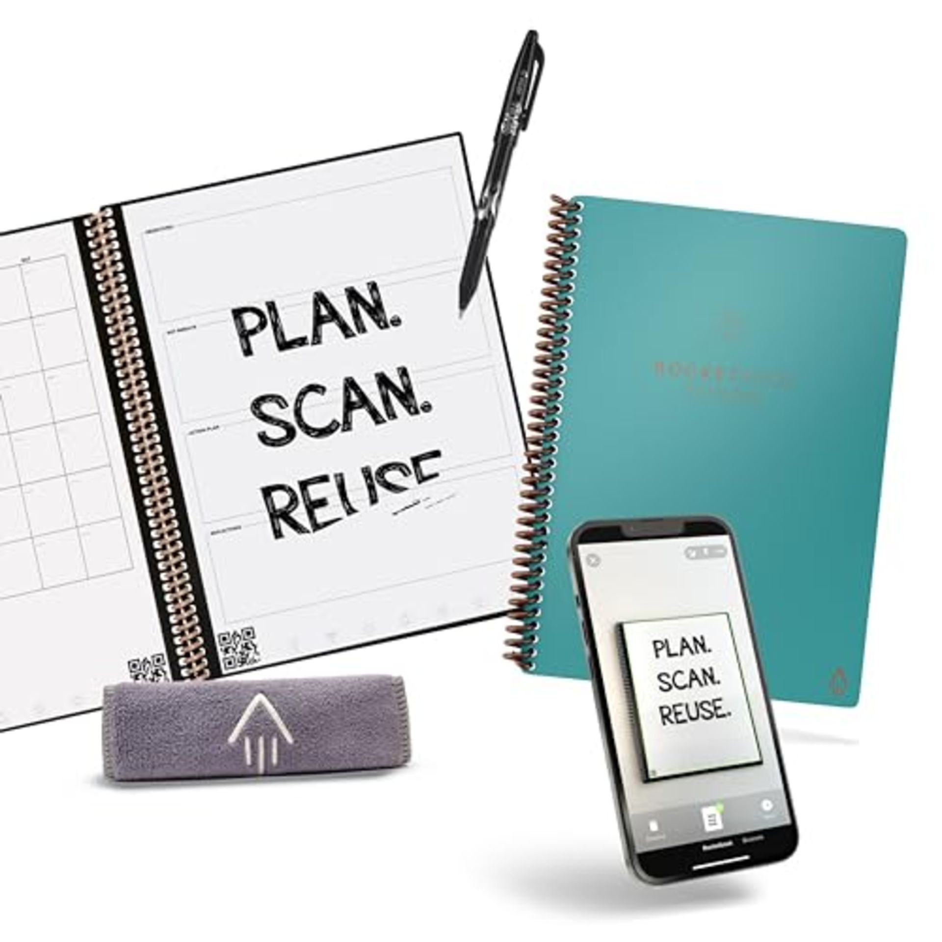 [NEW] Rocketbook Fusion - Erasable Notebook, To-Do List Digital Notepad, Planner, A5 N