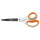 Fiskars Non-stick Universal Scissors, Length: 21 cm, Titanium Coating/Stainless Steel