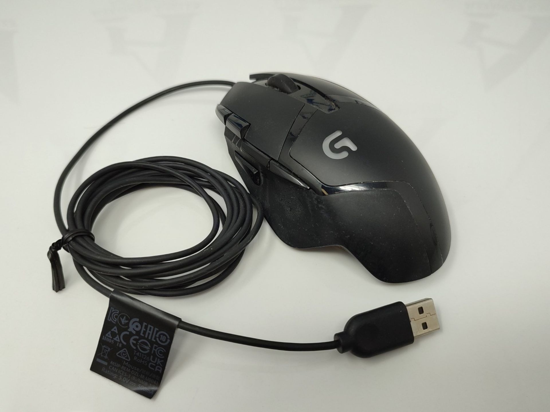 Logitech G402 Hyperion Fury Wired Gaming Mouse, Optical Tracking 4,000 DPI, Ultra-Ligh - Image 2 of 3