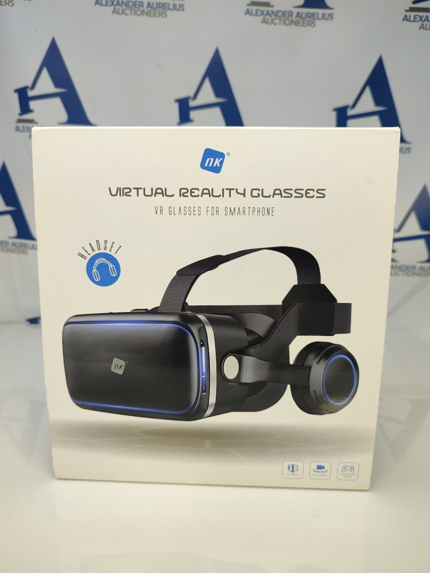 NK 3D VR Glasses for Smartphone - Intelligent Virtual Reality Viewer with Audio for Sm - Image 2 of 3