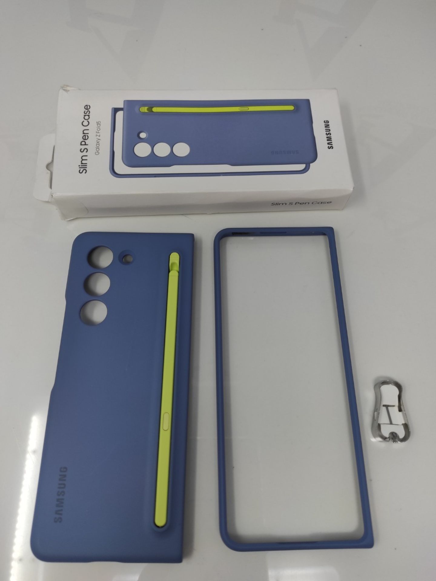 RRP £82.00 Samsung Slim S-penT Case Cover with S Pen slim design for Galaxy Z Fold5, Blue - Image 2 of 2