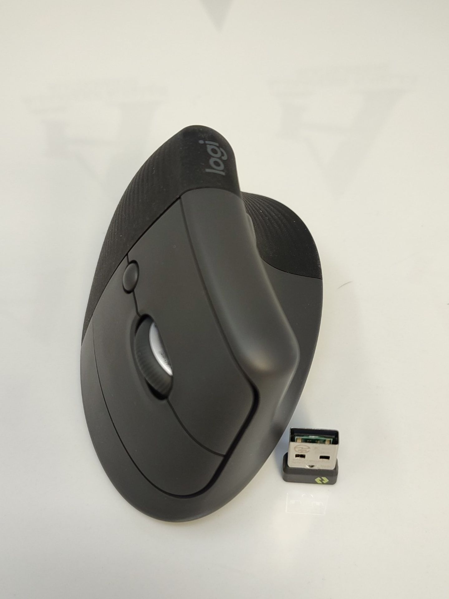 RRP £57.00 Logitech Lift Vertical Ergonomic Mouse, Wireless, Bluetooth or Logi Bolt USB Receiver, - Image 3 of 3