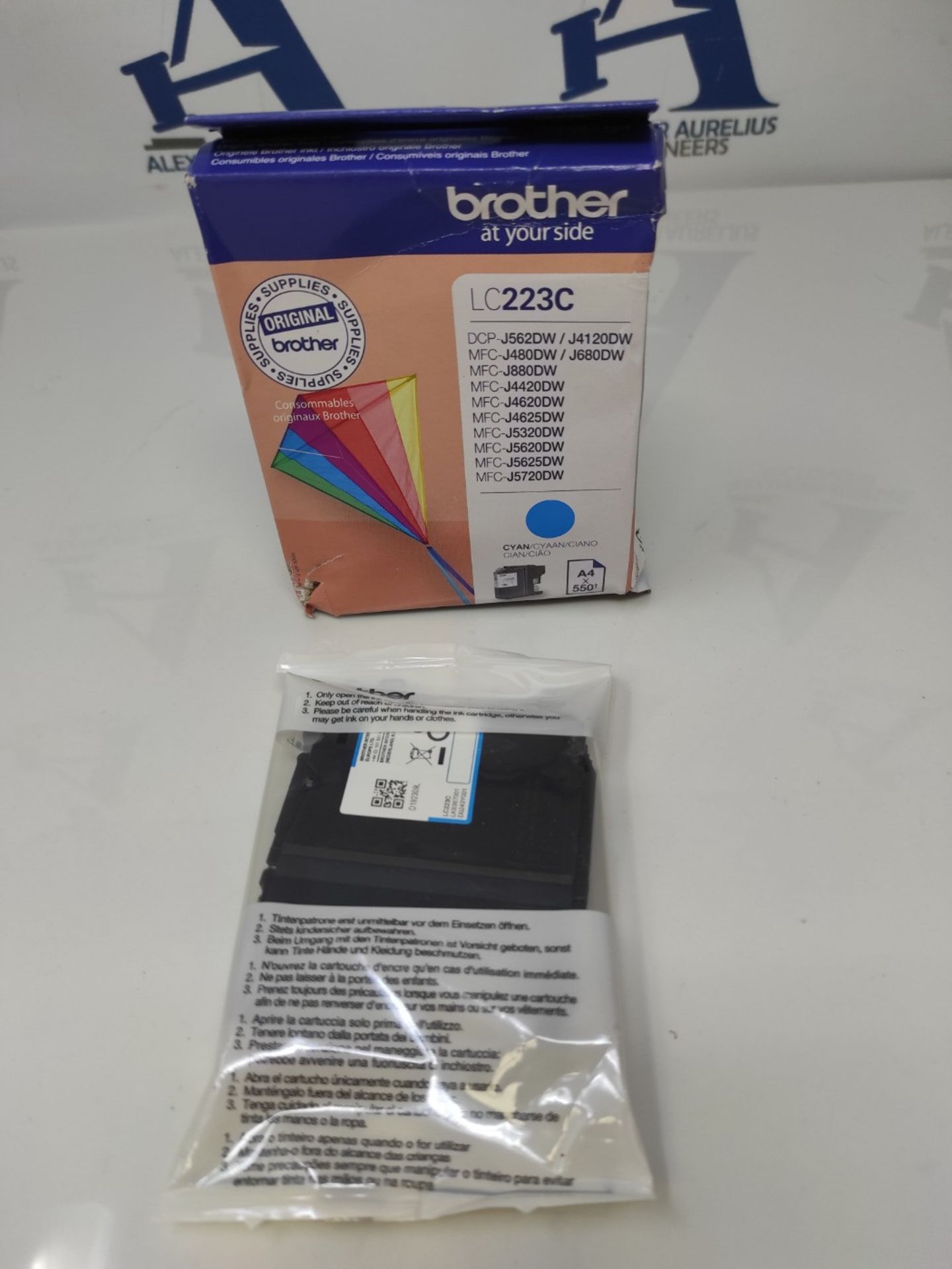 Brother LC223C Original Ink Cartridge LC-223C cyan (for Brother DCP-J562DW, DCP-J4120D - Image 2 of 3