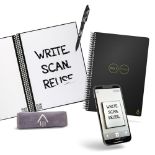 Rocketbook Core Reusable Digital Notebook - Executive A5 Black - Electronic Notepad wi