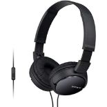 Sony MDR-ZX110AP - On-ear headphones with microphone, Black