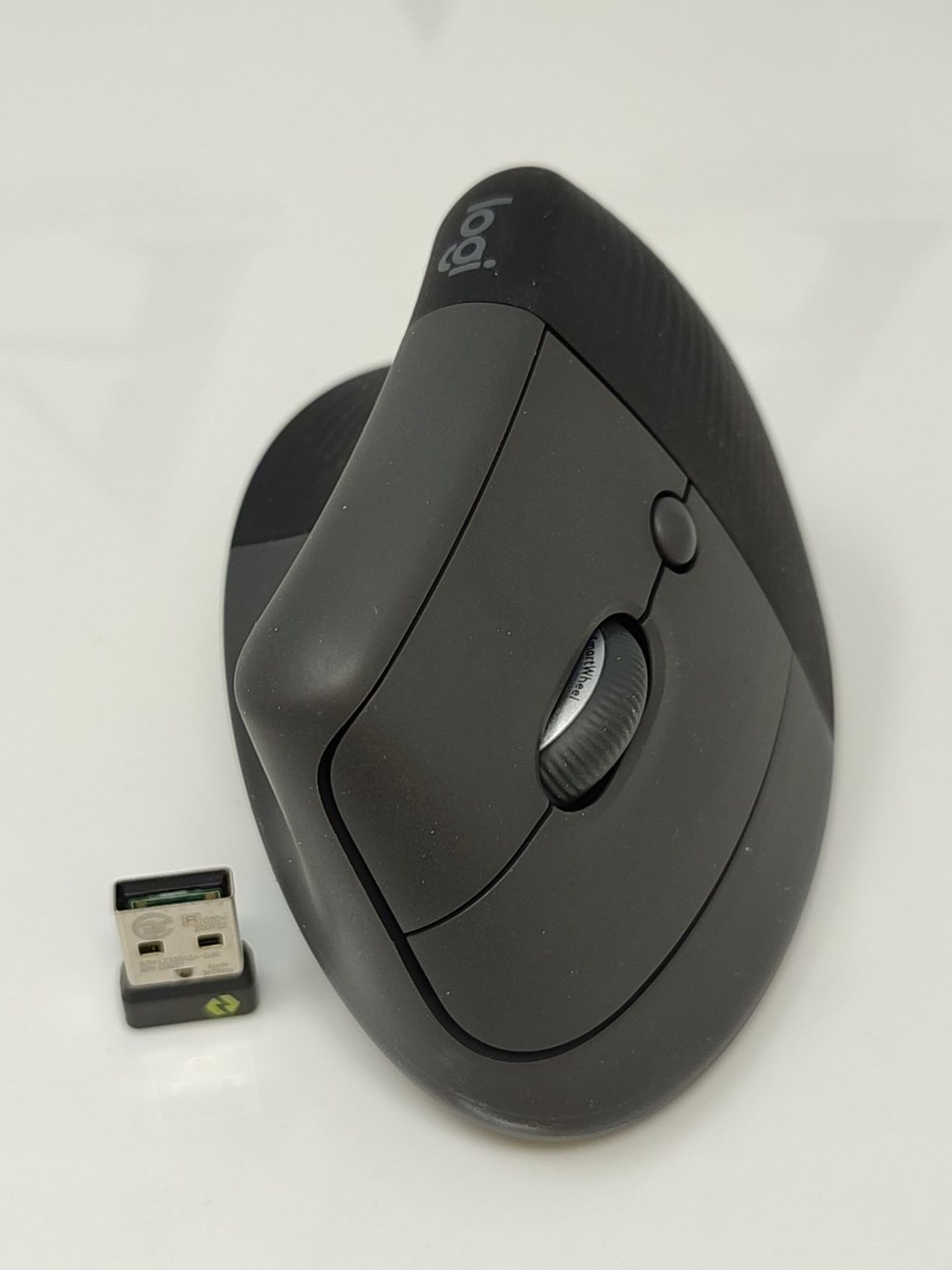 RRP £69.00 Logitech Wireless Ergonomic Mouse - Left Handed, Bluetooth, Gray, Left Handed - Image 3 of 3