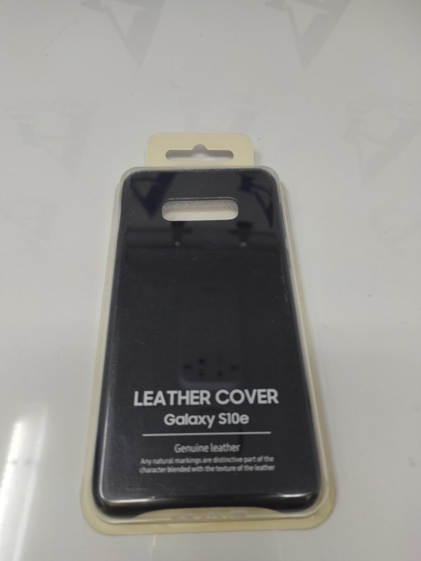 Samsung EF-VG970LBEGWW Leather Cover for S10 E, Black - Image 2 of 3