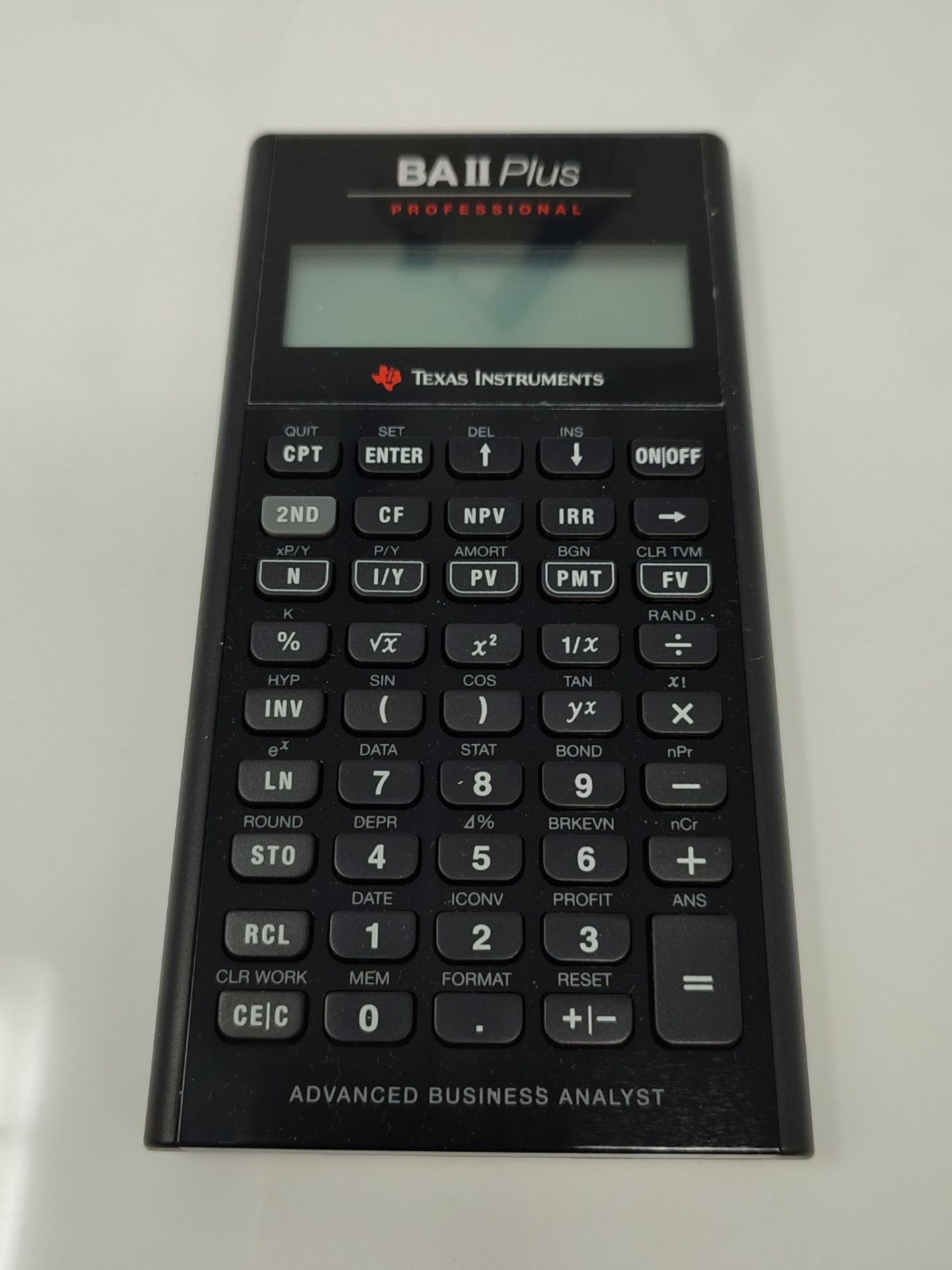 RRP £62.00 Texas Instruments BA II Plus Professional Calculator - Image 3 of 3
