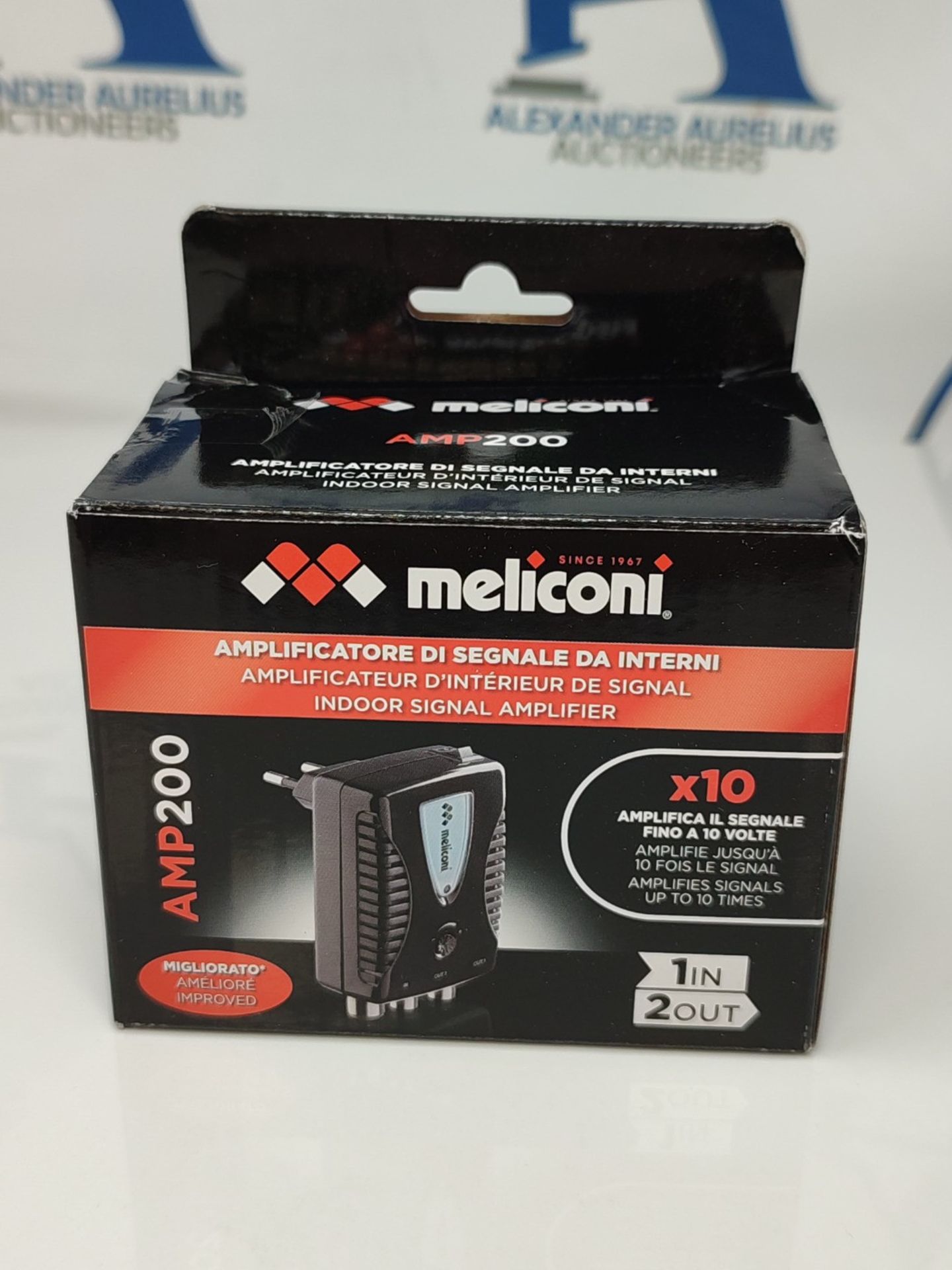 Meliconi AMP200, TV Antenna Amplifier, 2-Way Indoor Digital Signal Amplifier, Direct 2 - Image 2 of 3