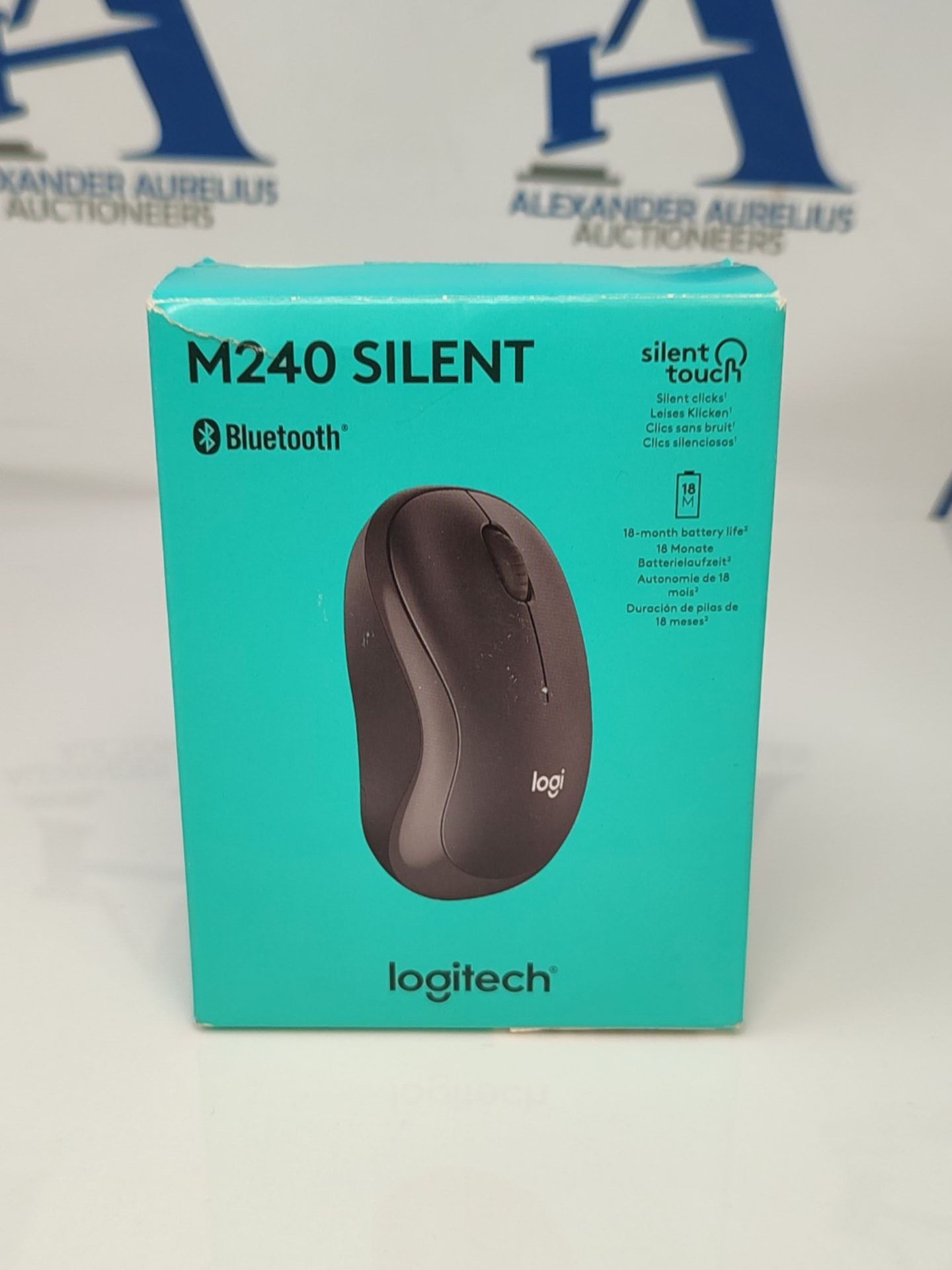 Logitech M240 Silent Bluetooth Mouse, Wireless, Compact, Portable, Smooth Tracking, Ba - Image 2 of 3