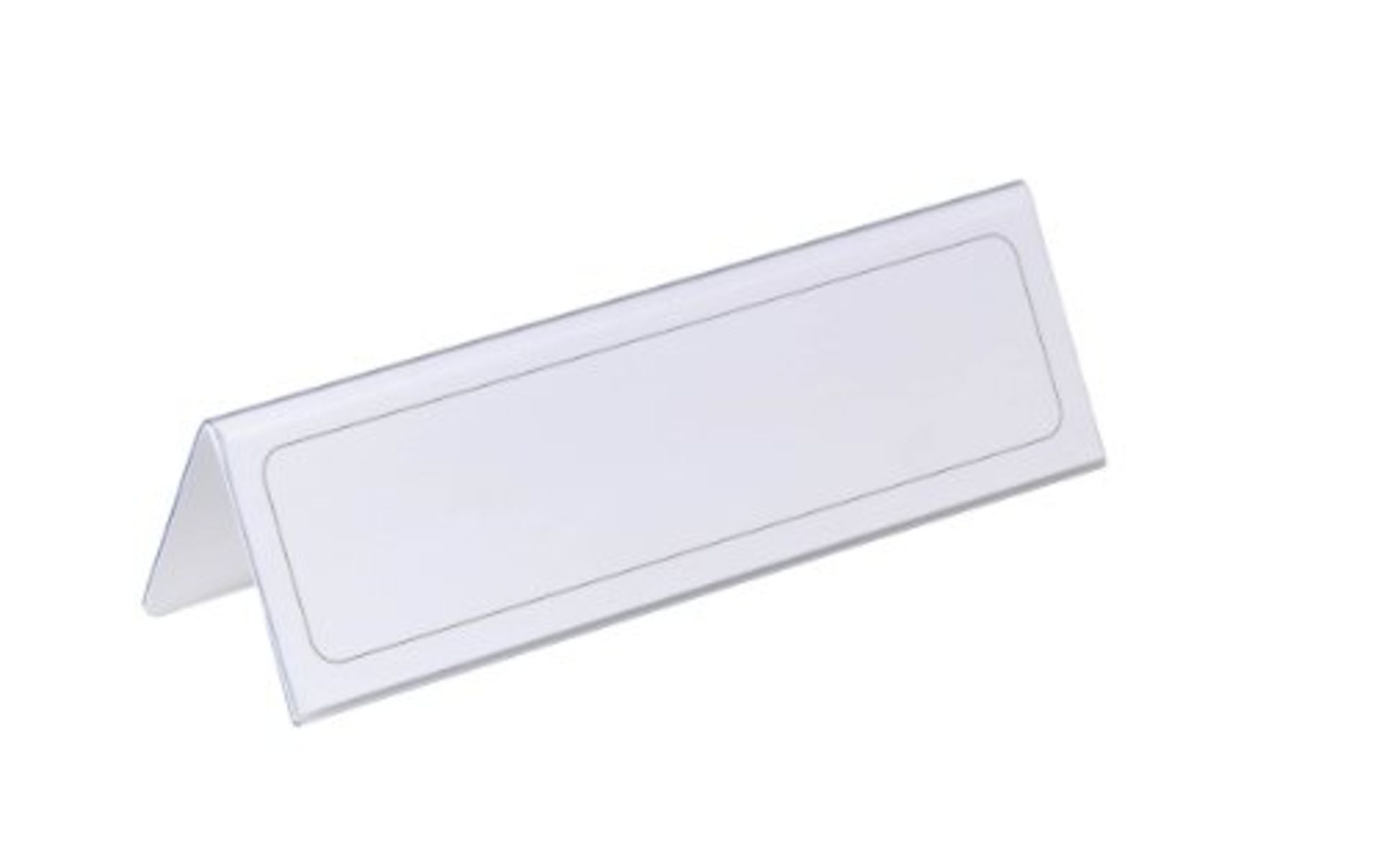 RRP £65.00 Durable 805219 Box of 25 Table Place Name Holders 61 x 210 mm