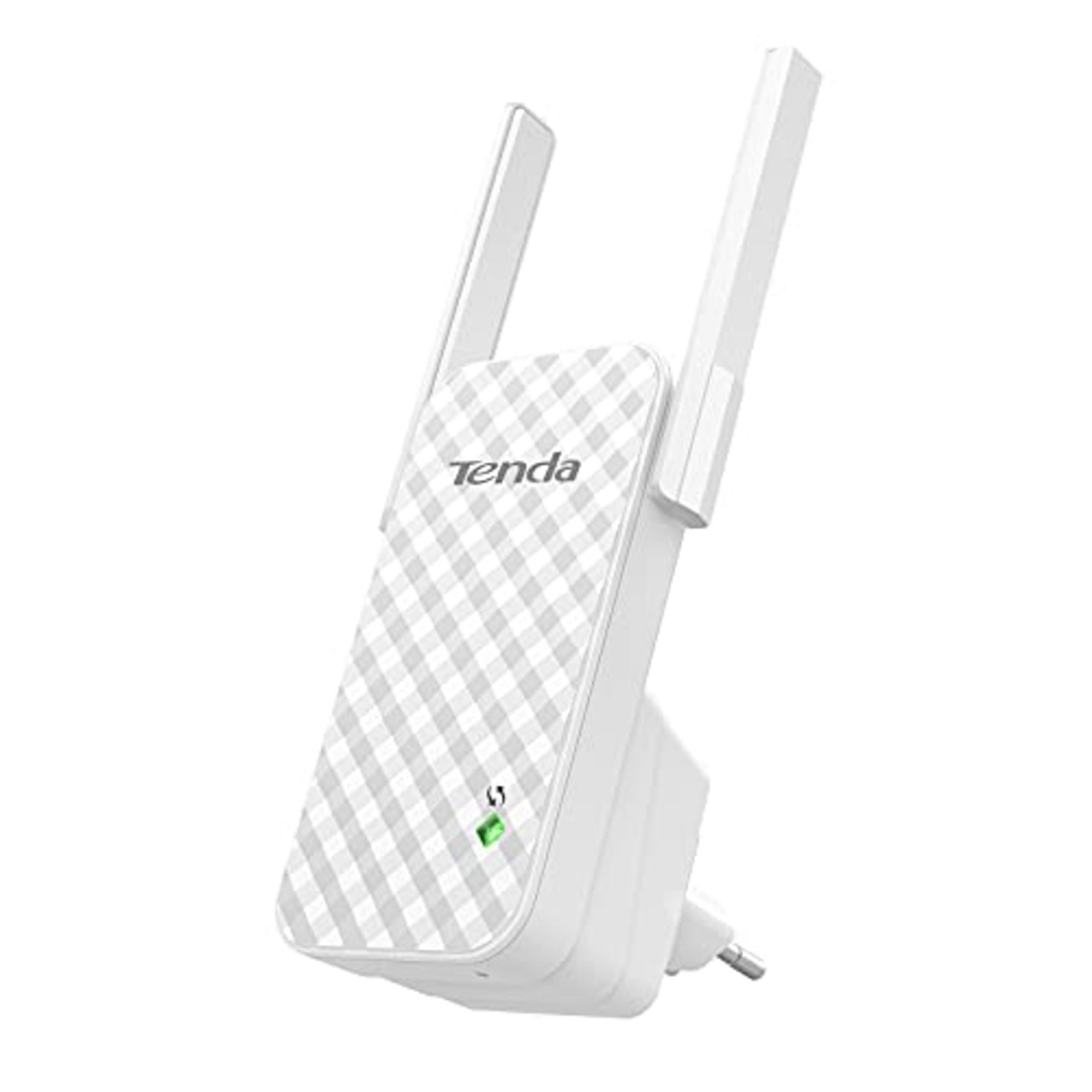 Tenda WLAN Repeater WLAN Amplifier WiFi Repeater (N300 2.4GHz: 300 Mbps), 2 * 3dBi Ext