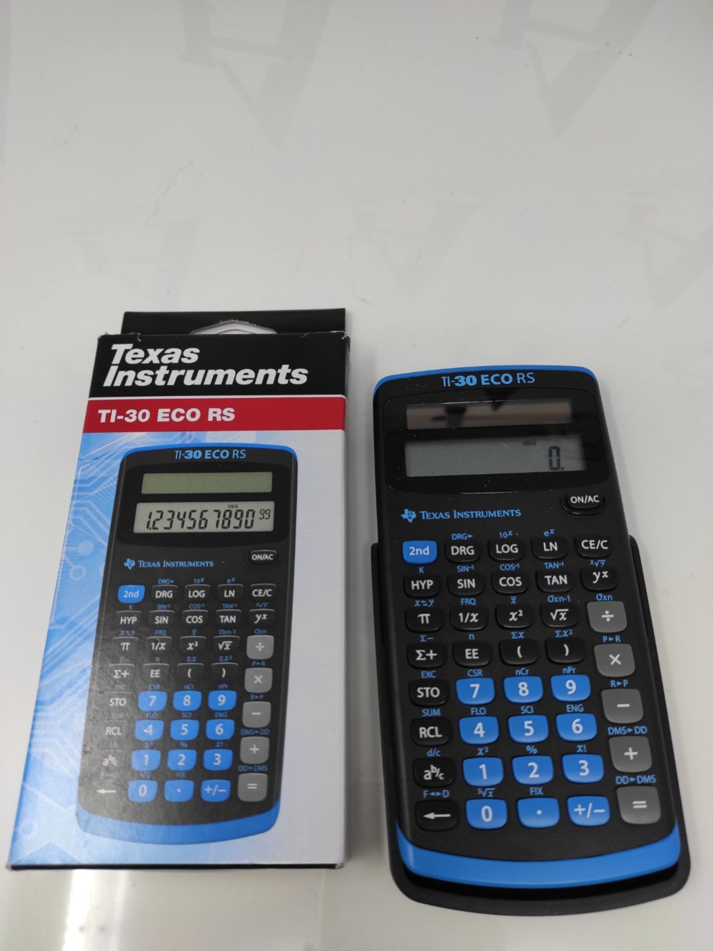 Texas Instruments TI-30 ECO RS School Calculator, Technical-Scientific (Single-line 10 - Image 2 of 2