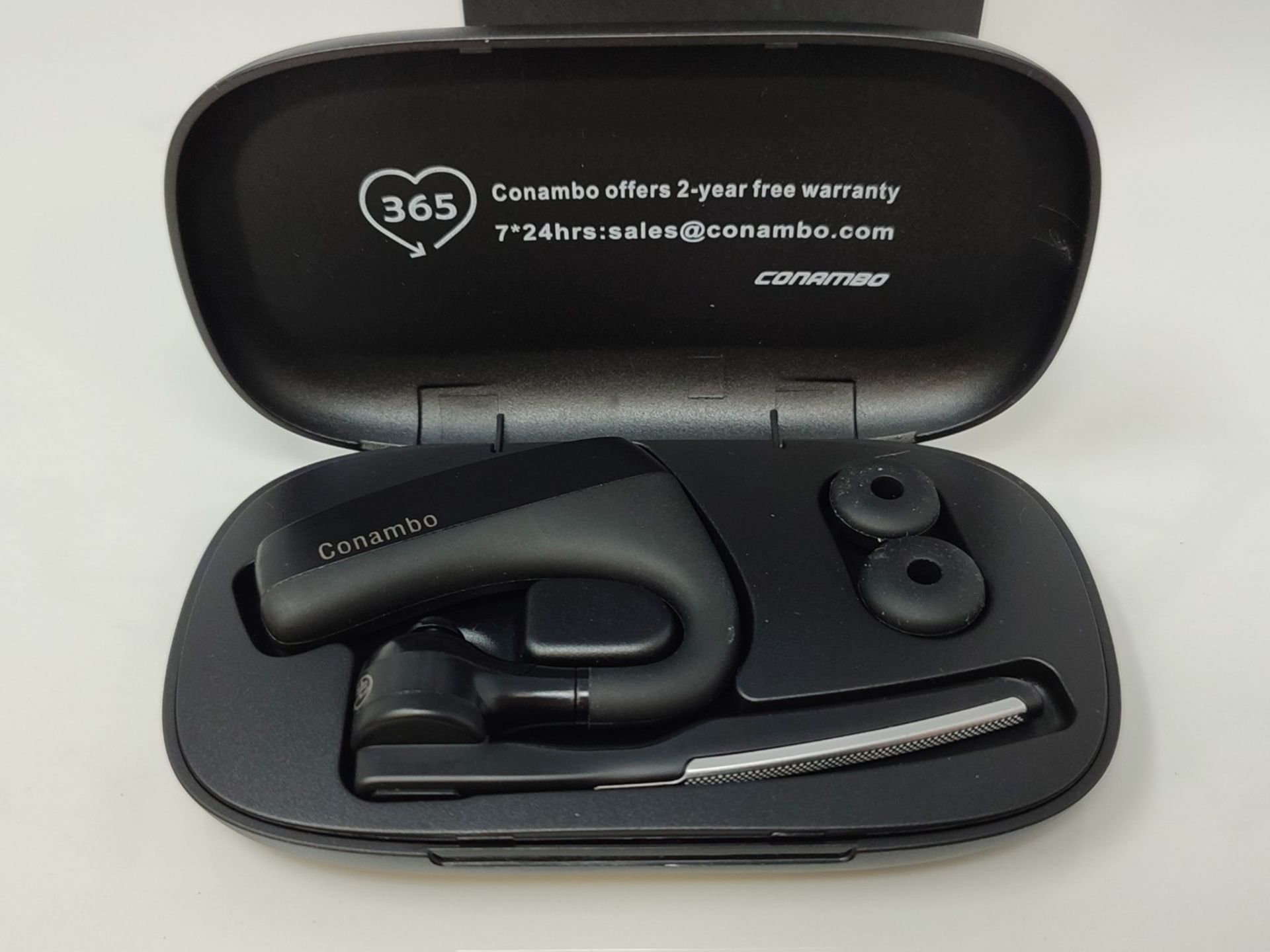 Conambo K18 Bluetooth V5.1 Headset, CVC8.0 Noise Cancelling with Two, 16-Hour Talk Tim - Image 2 of 2