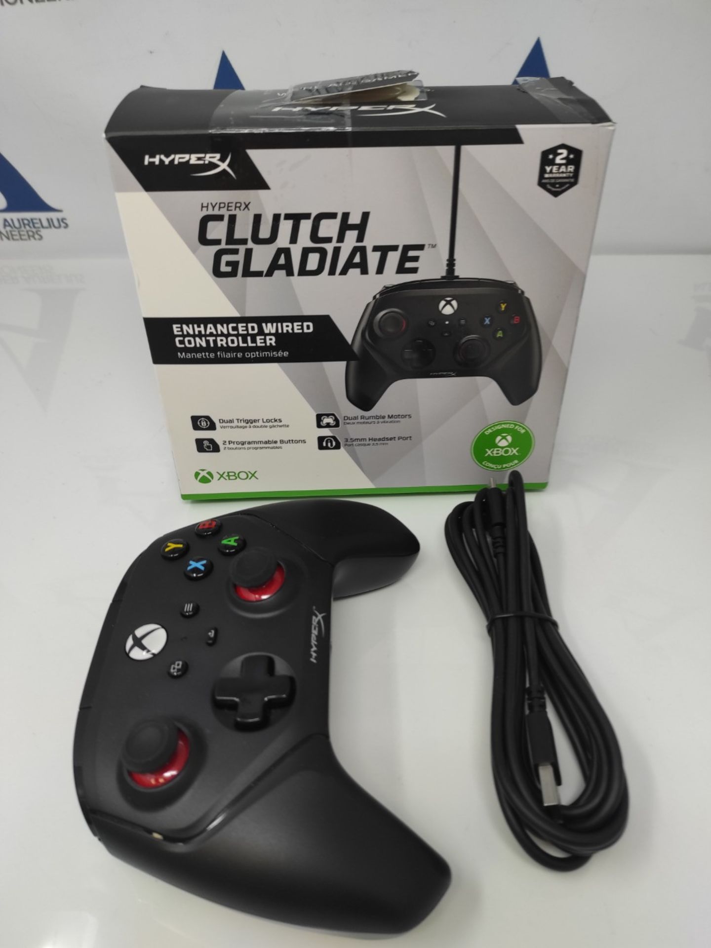 HyperX Clutch Gladiate - Wired Controller, Officially Licensed by Xbox, Dual Trigger L - Image 2 of 2