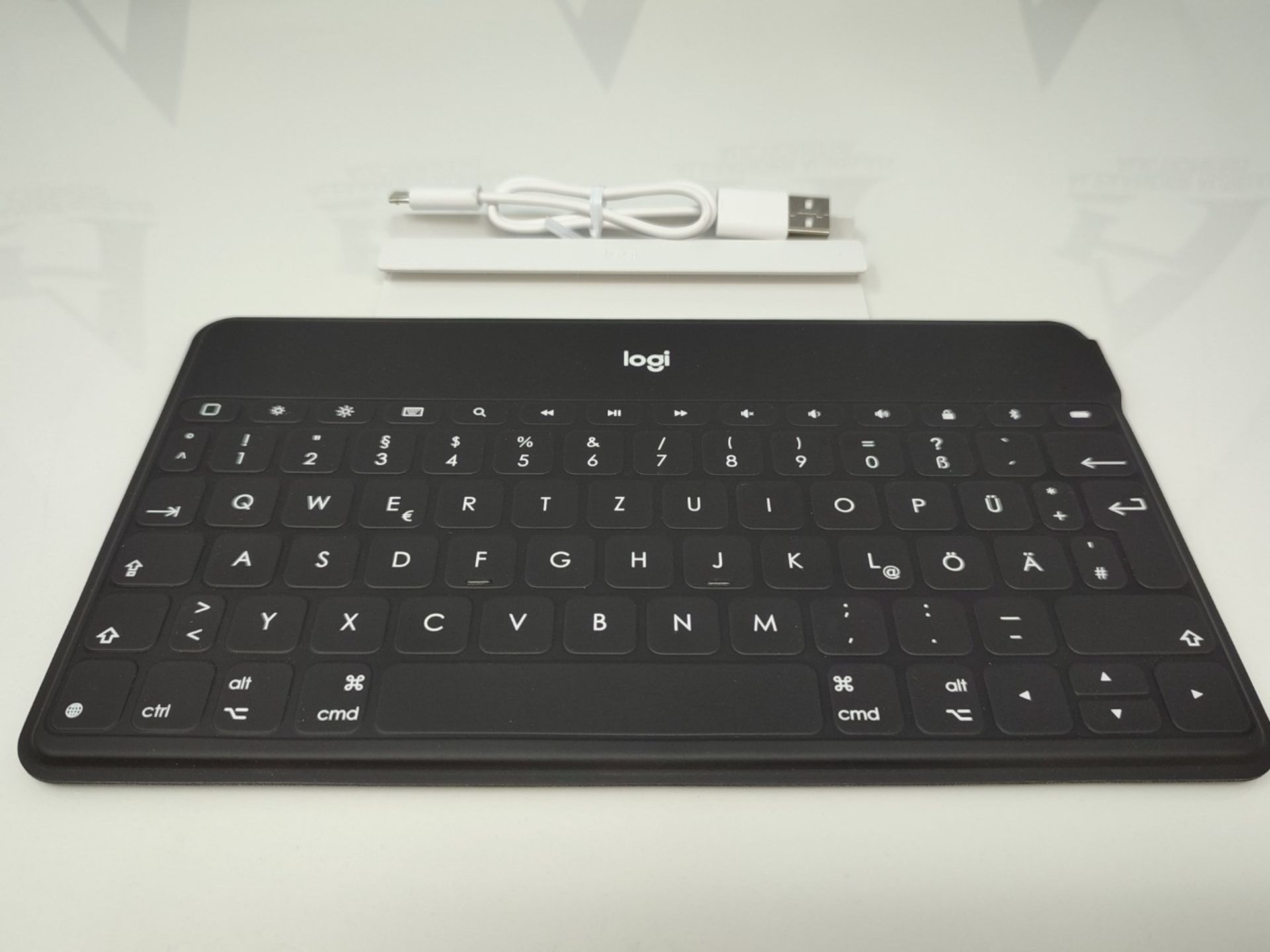 Logitech Keys-to-Go Wireless Tablet Keyboard, Bluetooth, iOS Special Keys, Ultra-light - Image 3 of 3