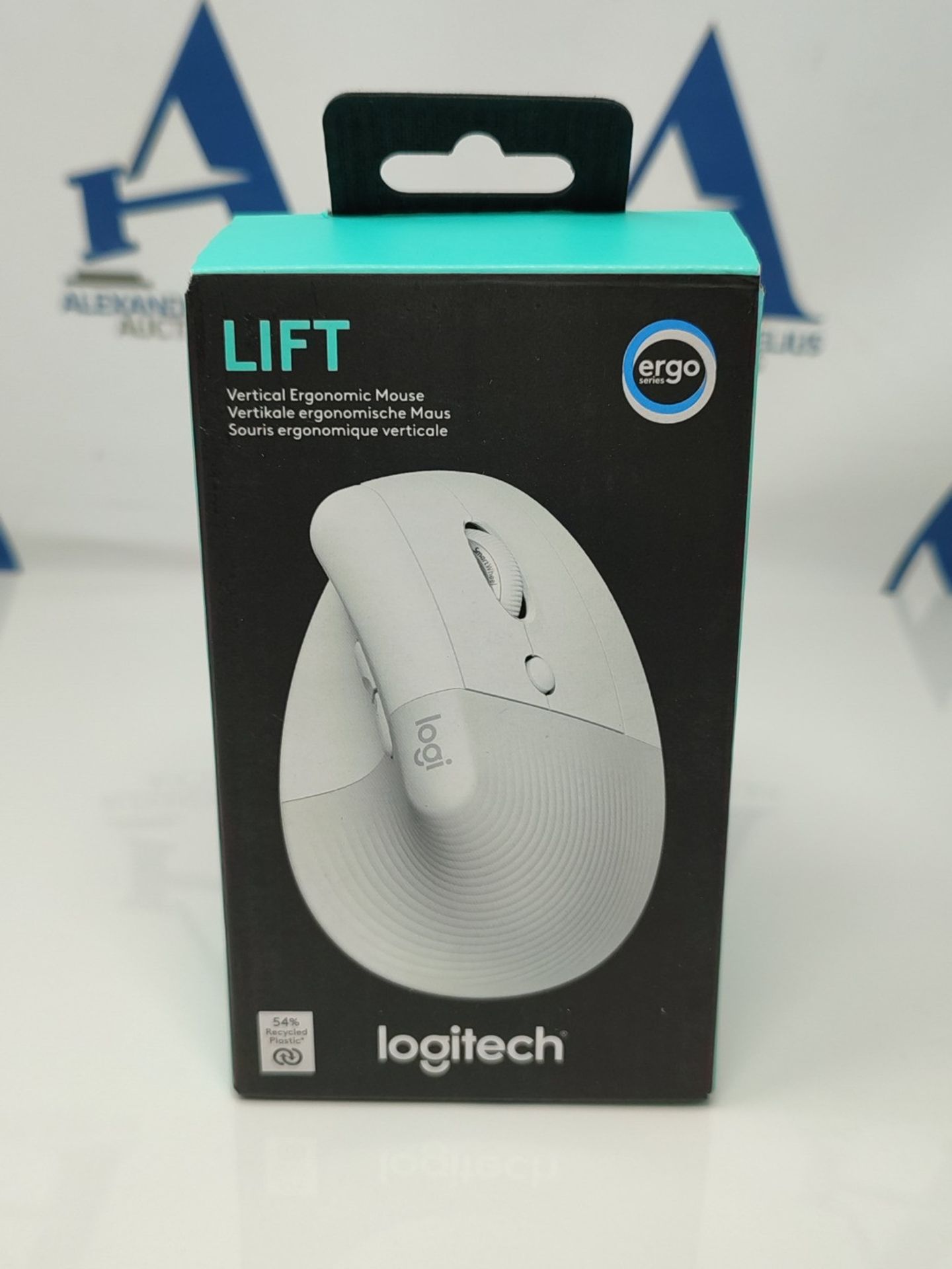 RRP £69.00 Logitech Lift Vertical Ergonomic Mouse, Wireless, Bluetooth Receiver or Logi Bolt USB, - Image 2 of 3