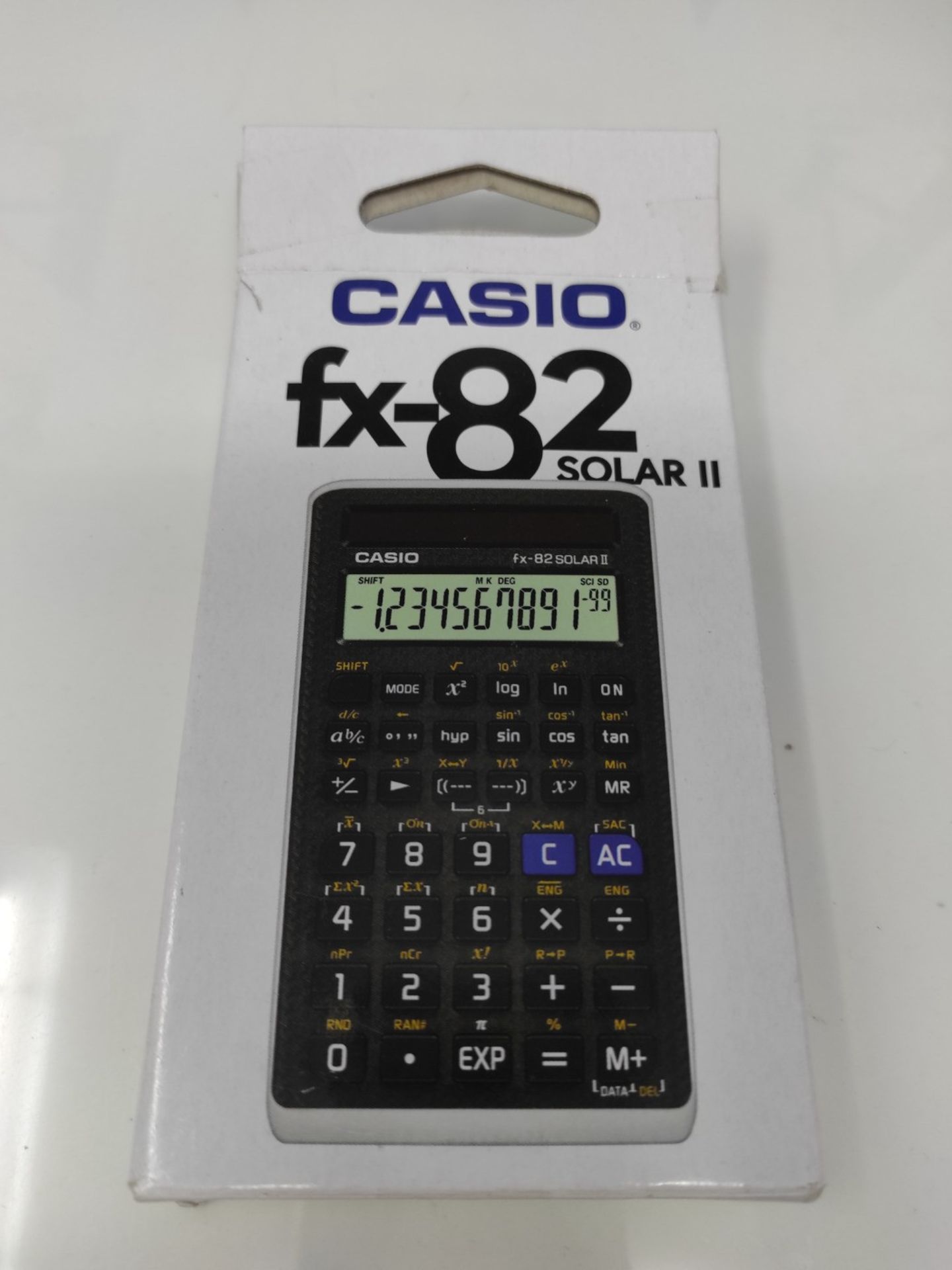 Casio FX-82SOLARII School Calculator Black Display (digits): 12 solar powered (W x H x