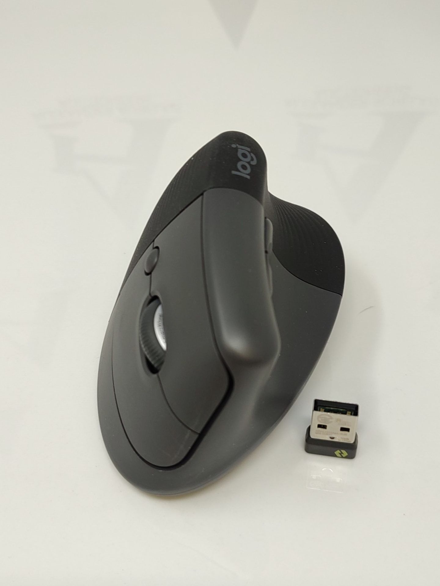 RRP £57.00 Logitech Lift Ergonomic Vertical Mouse, Wireless, Bluetooth Receiver or Logi Bolt USB, - Image 3 of 3