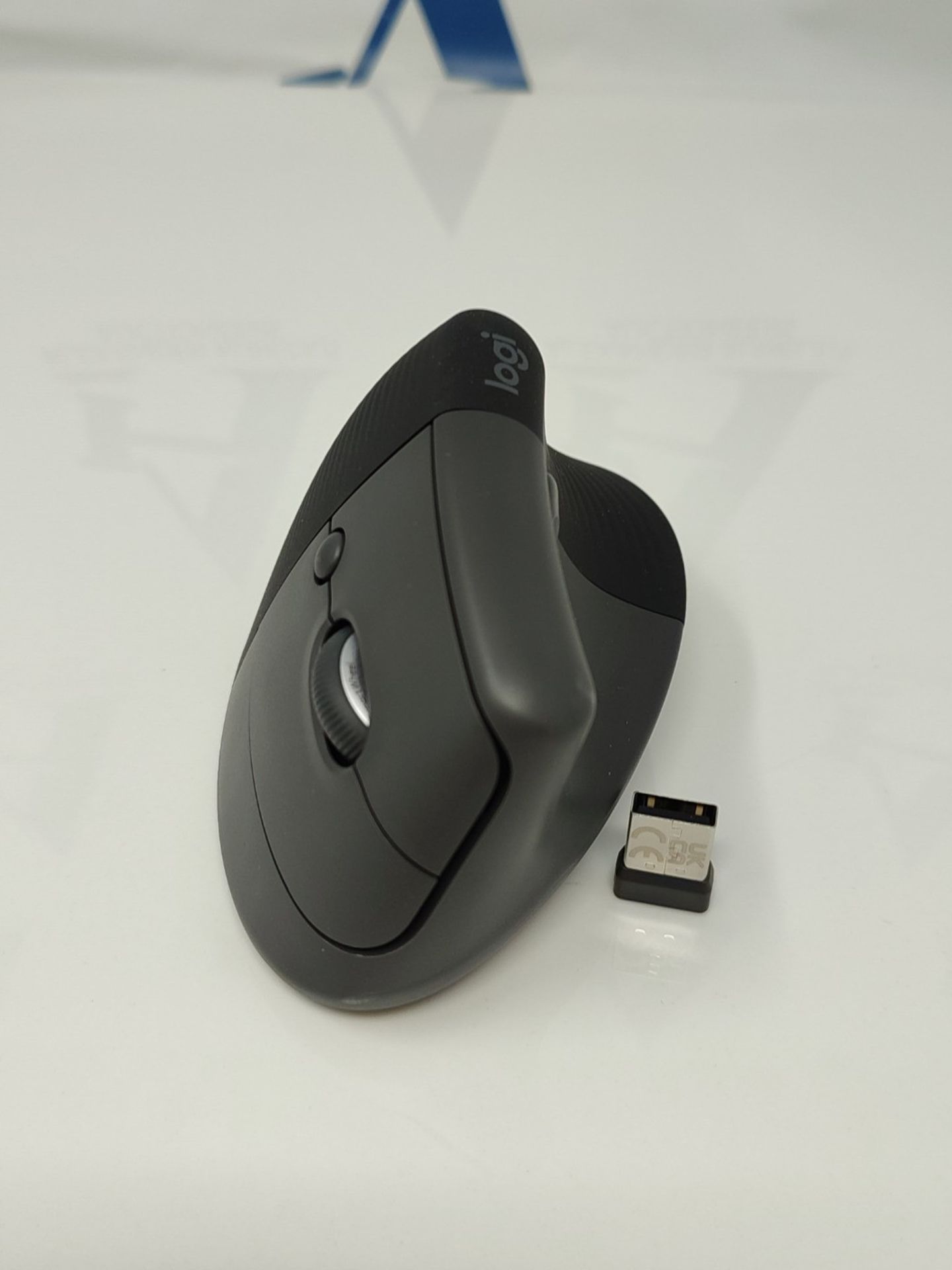 RRP £57.00 Logitech Lift Vertical Ergonomic Mouse, Wireless, Bluetooth or Logi Bolt USB Receiver, - Bild 3 aus 3