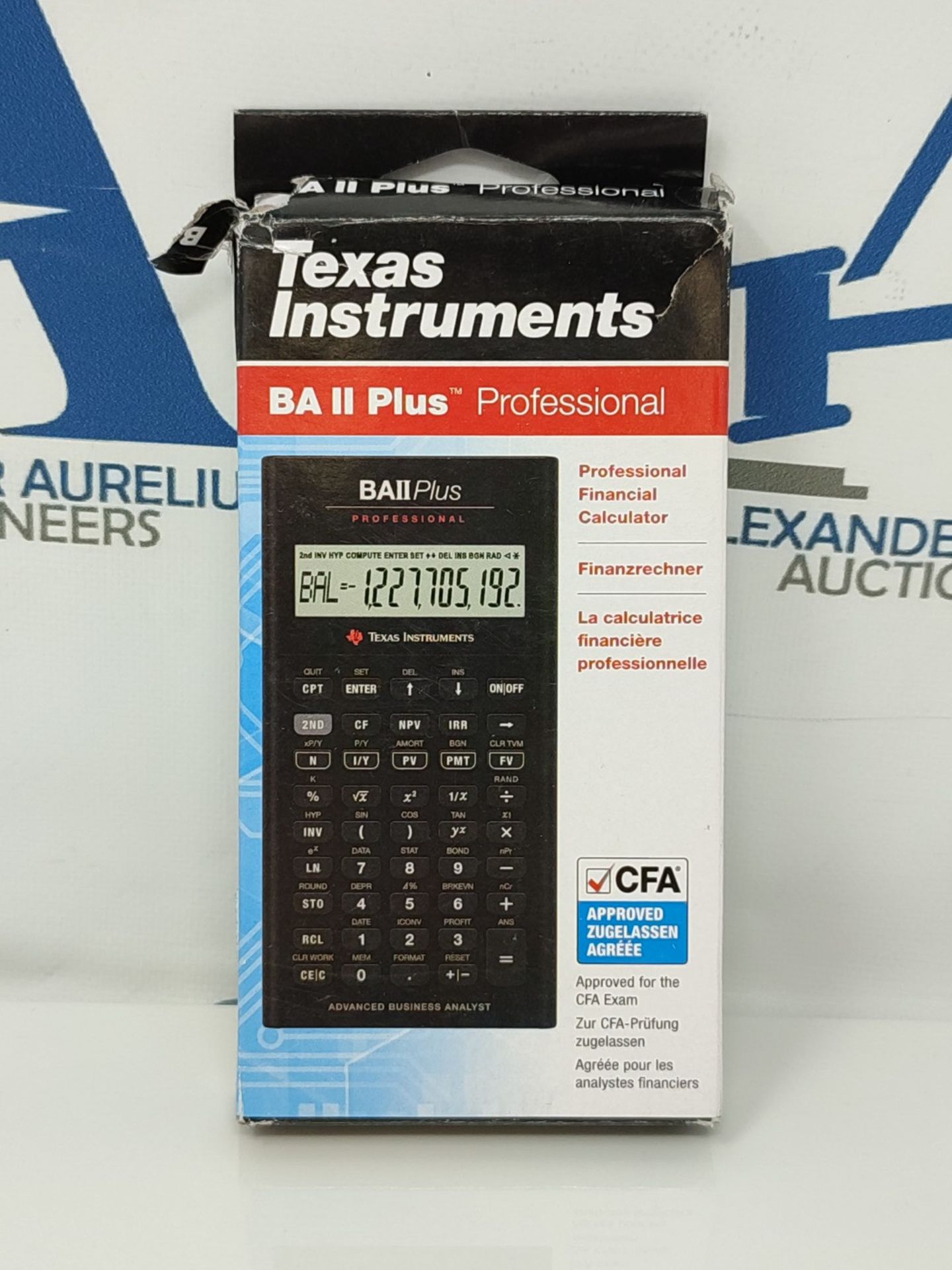 RRP £62.00 Texas Instruments BA II Plus Professional Calculator - Image 2 of 3