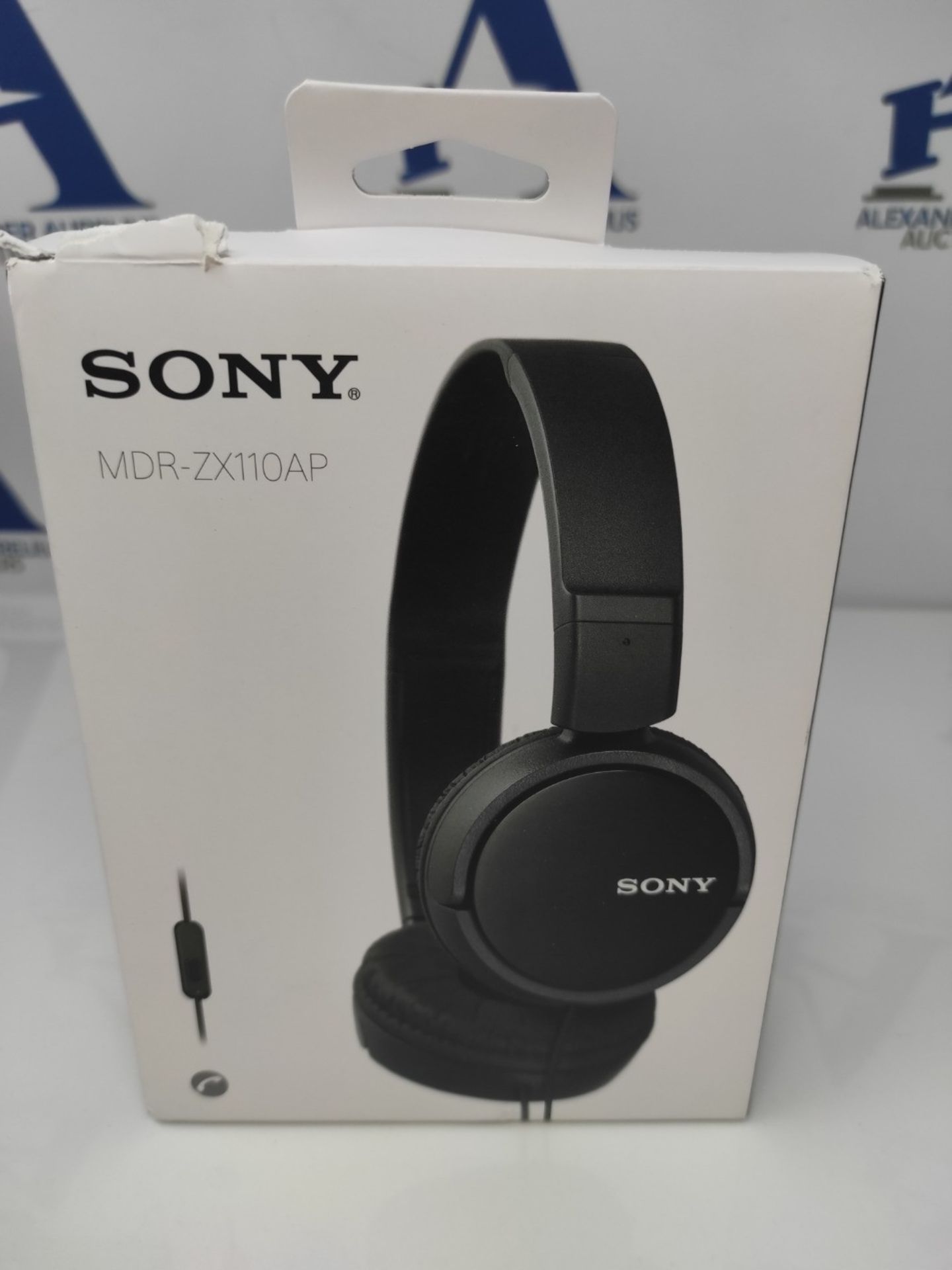 Sony MDR-ZX110AP - On-ear headphones with microphone, Black - Image 2 of 3
