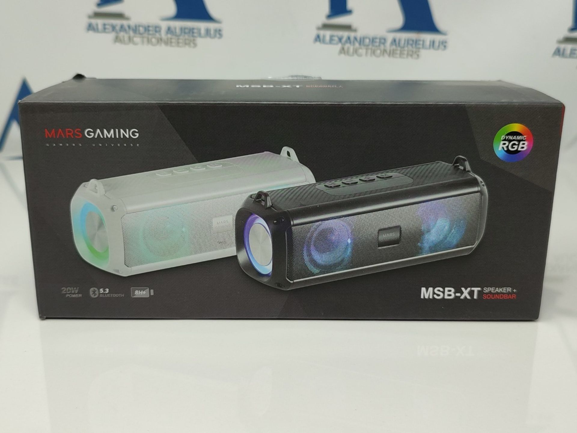 MARSGAMING Mars Gaming MSB-XT, Portable Speaker + Soundbar 2-in-1, Dynamic RGB Lightin - Bild 2 aus 3