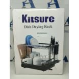 KitsureÂ 2 Tier Dish Drainer, MultifunctionalÂ Dish Drying Rack, RustproofÂ Kitc